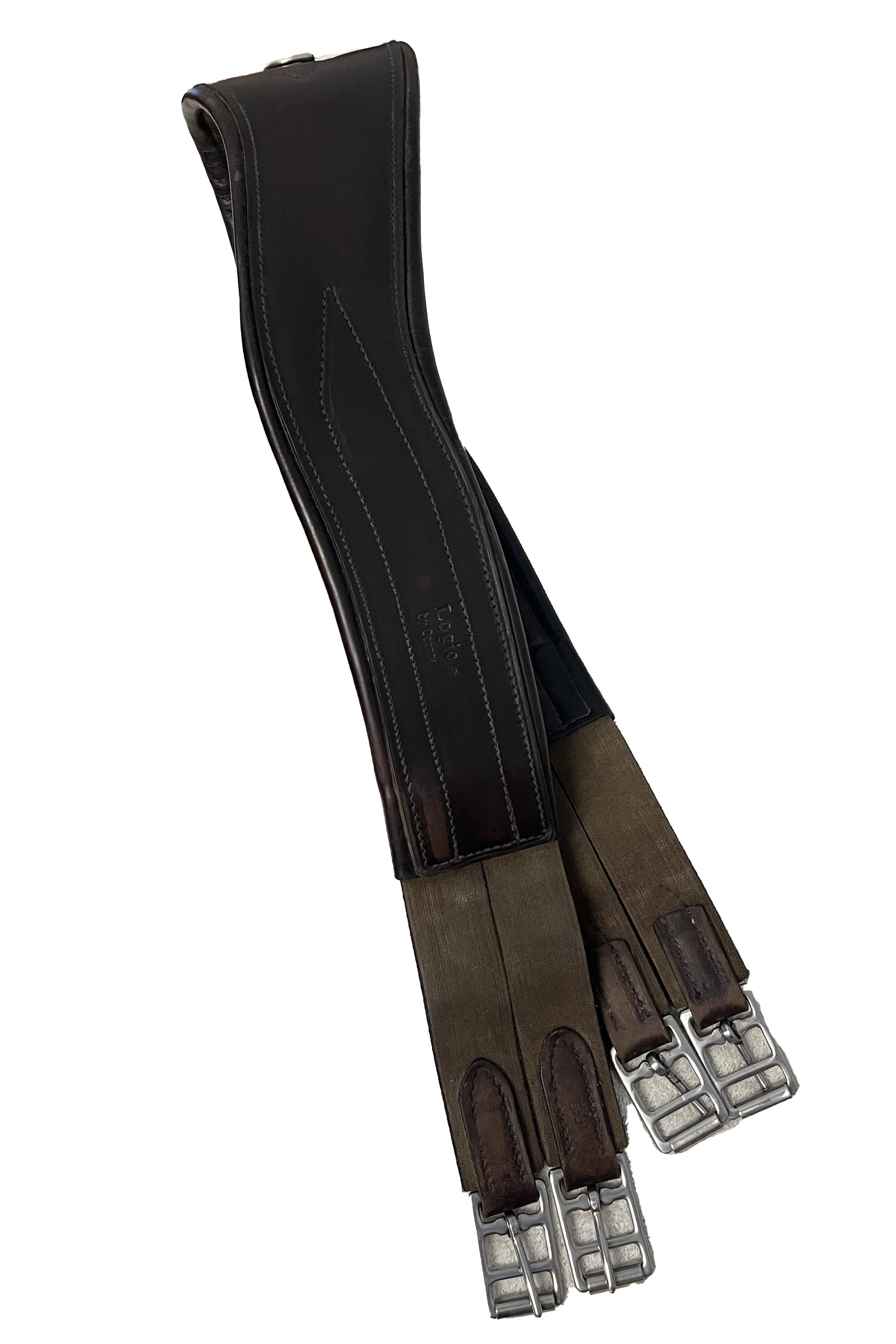 County Logic Contour Leather Girth In Brown - 50"
