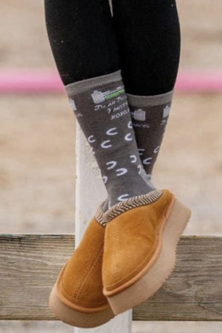 DREAMERS & SCHEMERS Dear Distance Crew Socks - 2nd Round Equestrian