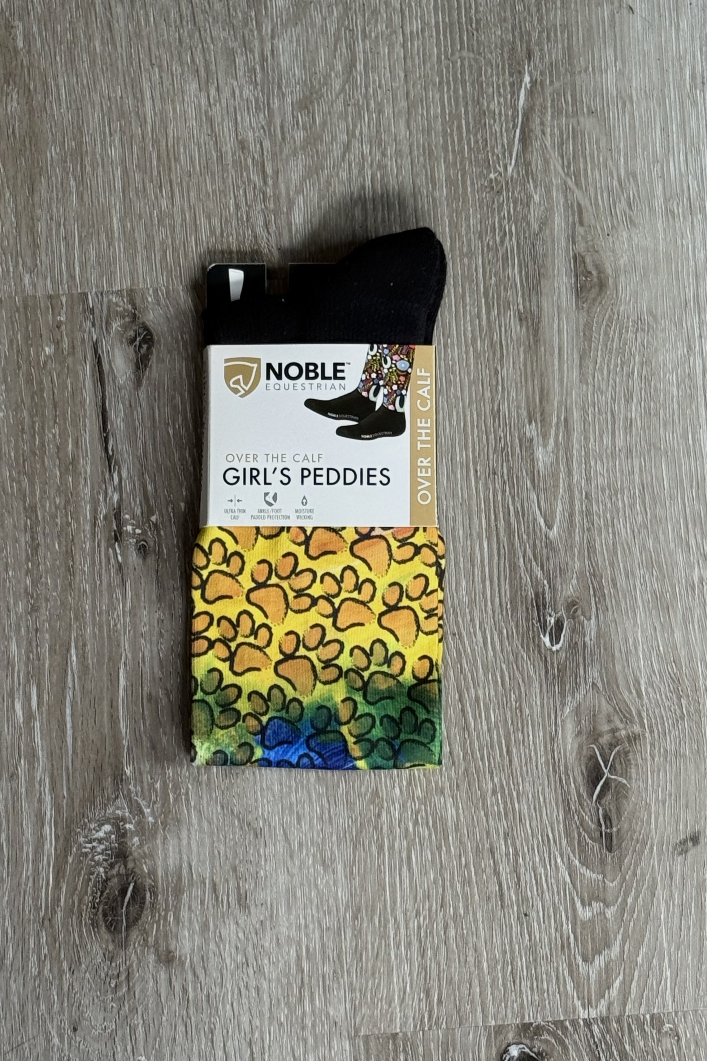 Noble Equestrian Over The Calf Boot Socks In Pretty Paws - YOUTH