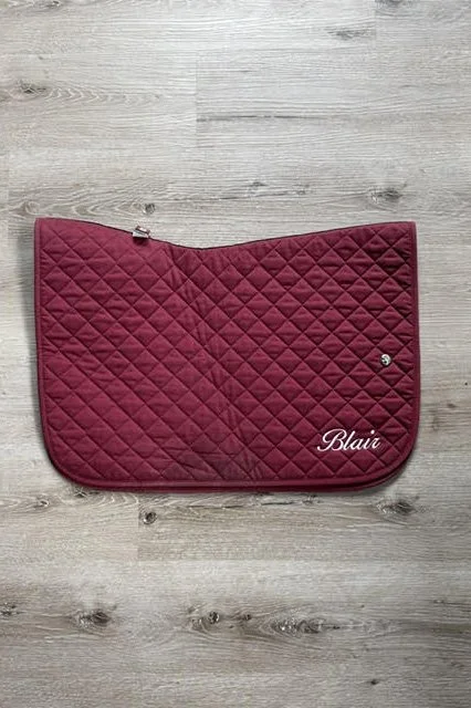 Oglivy Jump Saddle Pad In Maroon