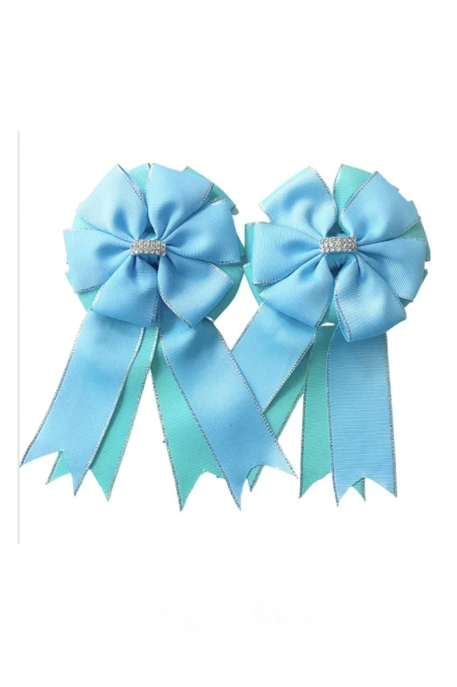 My Barn Child Show Bows: Baby Blue on Tiffany