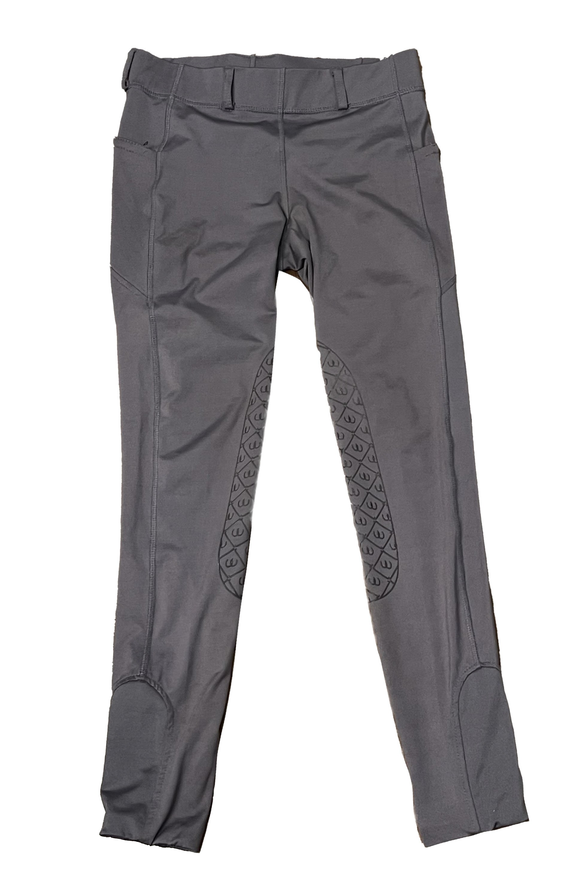 Ovation Aerowick Knee Grip Tights In Grey - Large - 2nd Round Equestrian