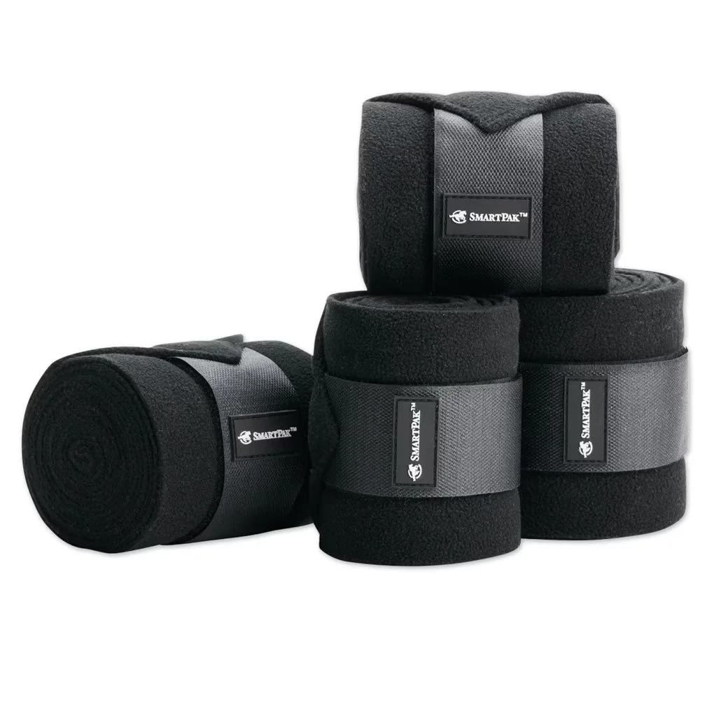 Smartpak Set of 4 Polo Wraps In Black