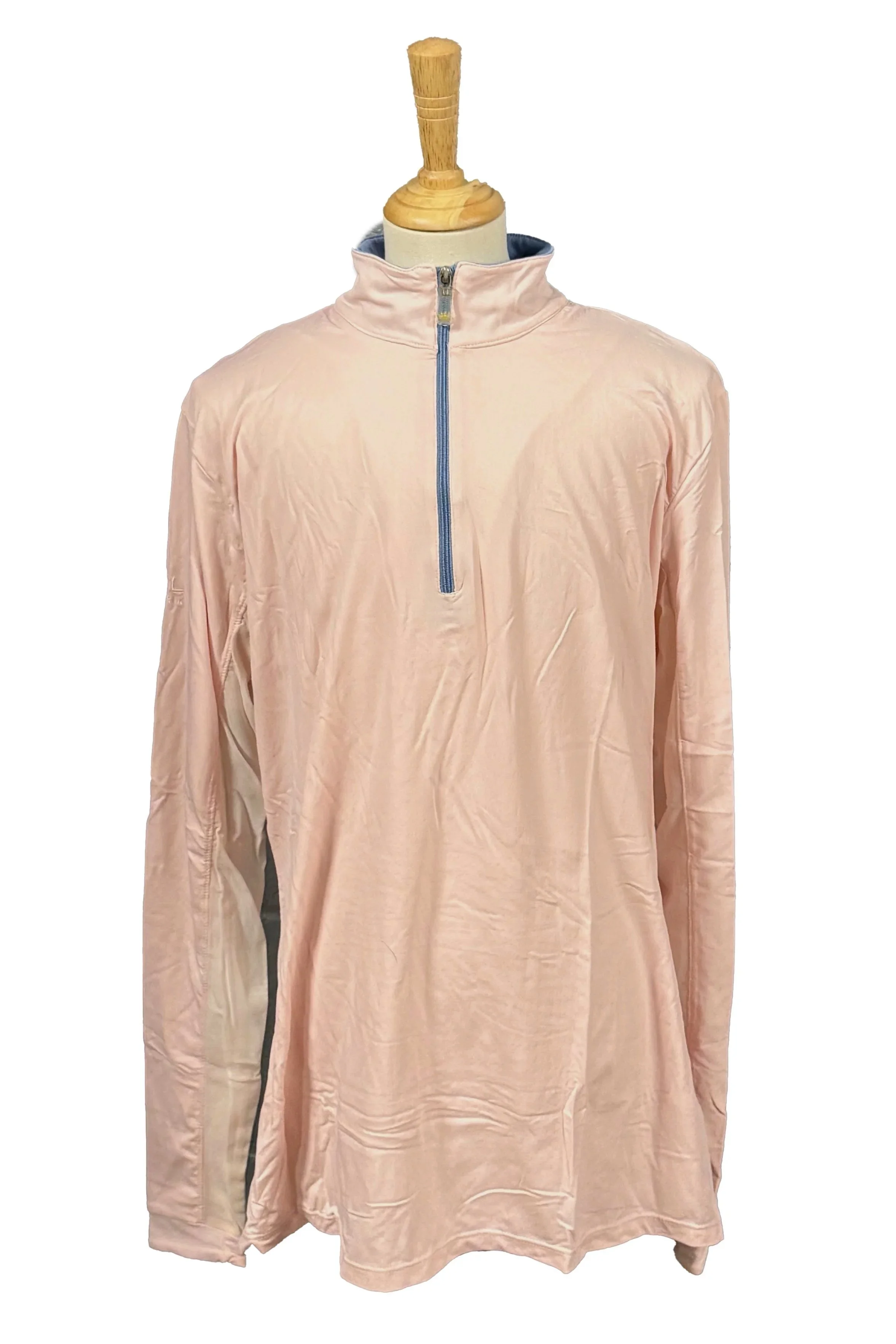 Kastel Charlotte Long Sleeve Sunshirt In Pink & Light Blue - Large