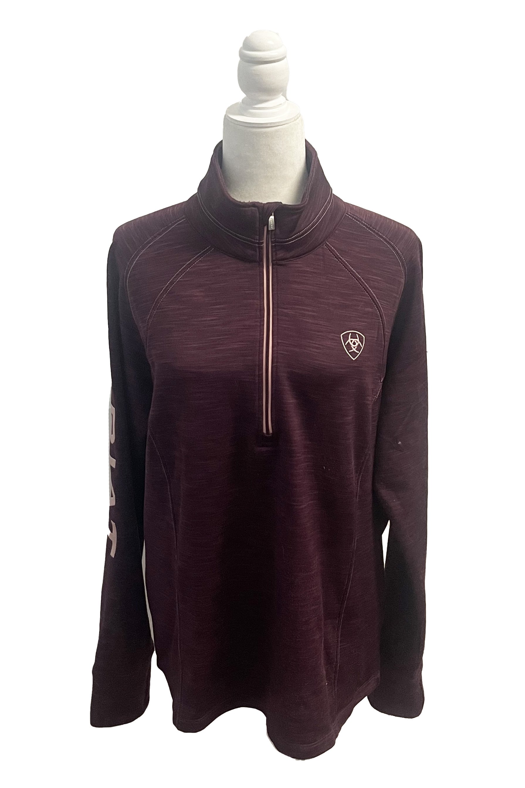 Ariat Cold Series Fleece Lined 1/4 Zip in Burgundy - X-Large - 2nd Round Equestrian