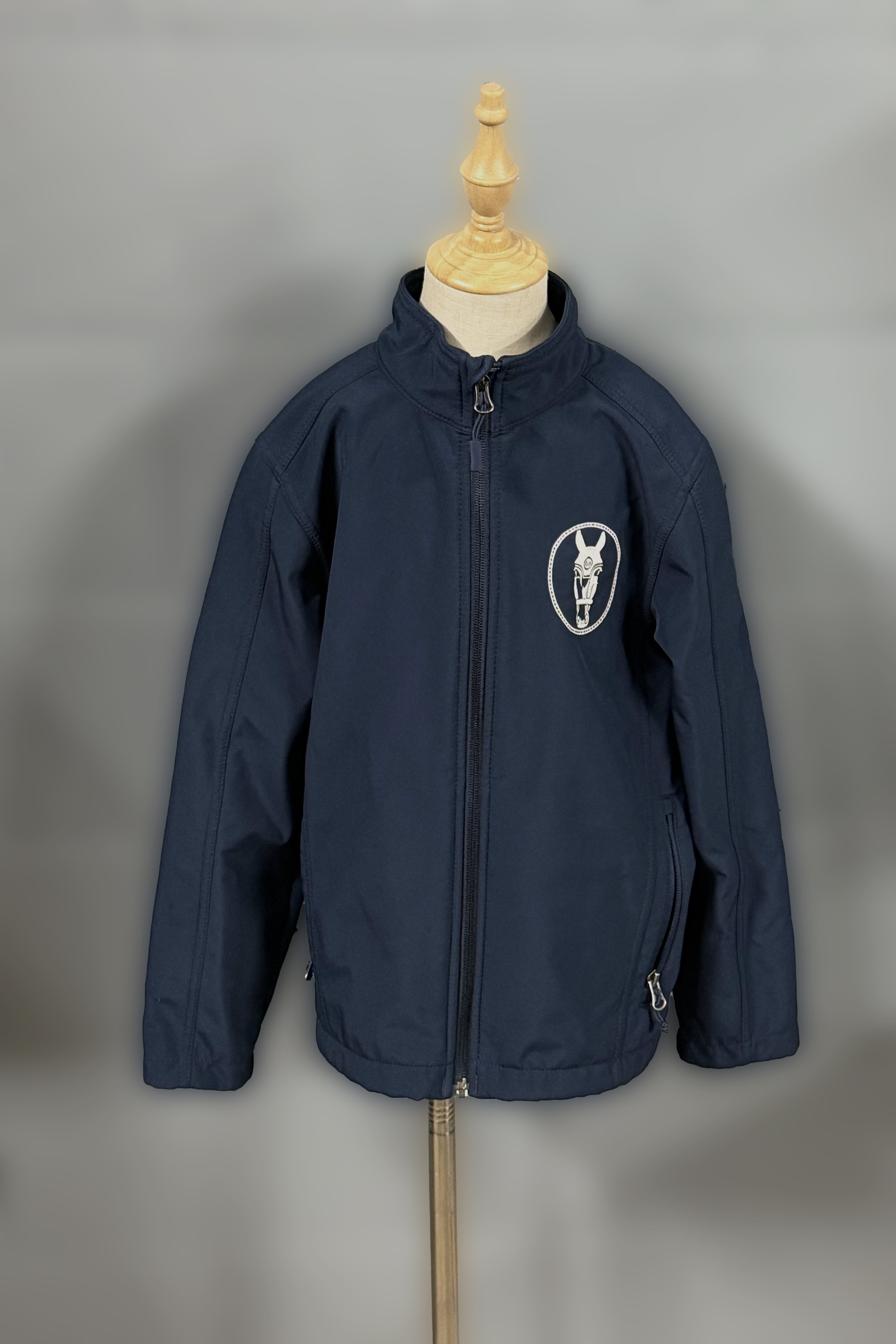 Port Authority Softshell Jacket With WEC Embroidery In Navy - Kids Small