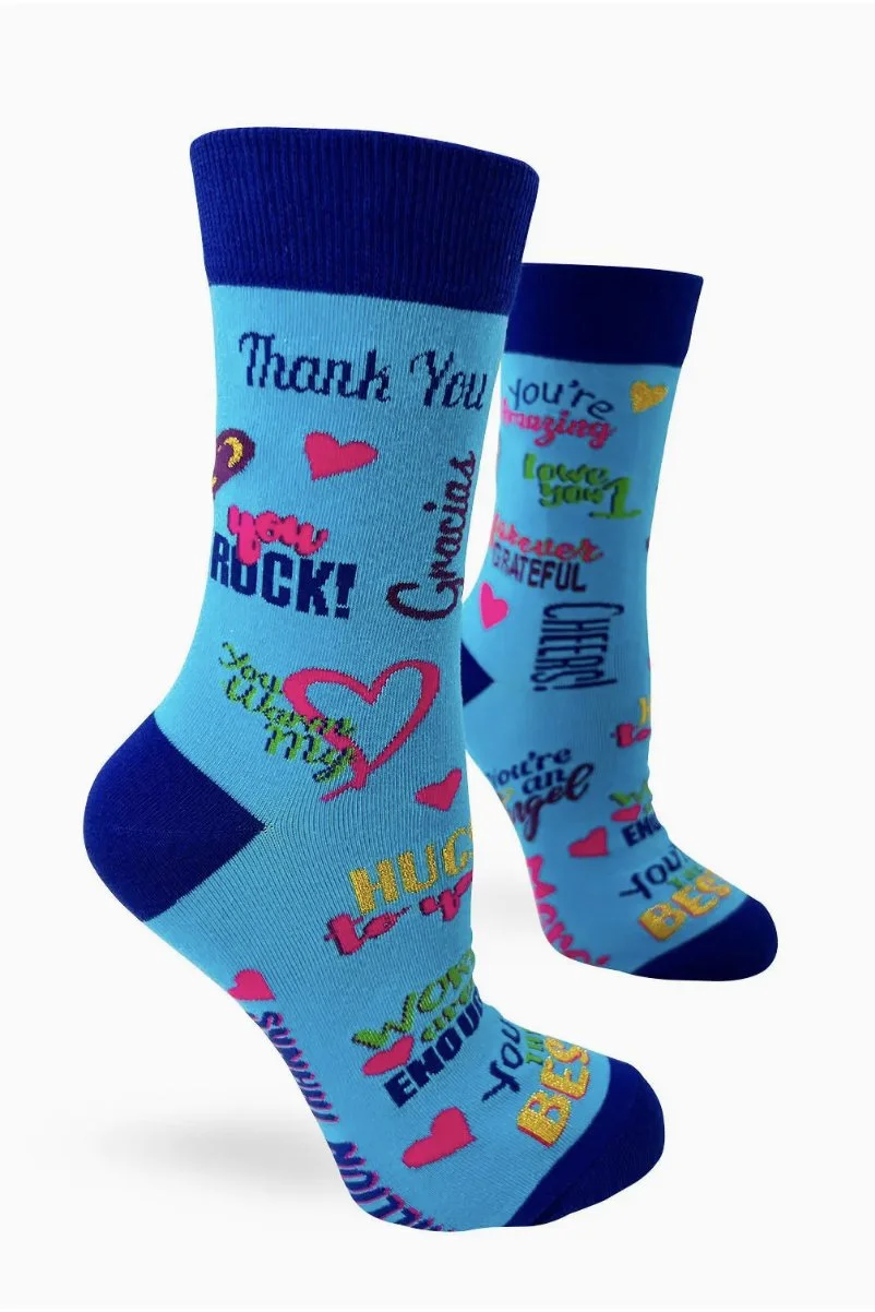 Fabdaz Thank You Gift Women'S Crew Socks