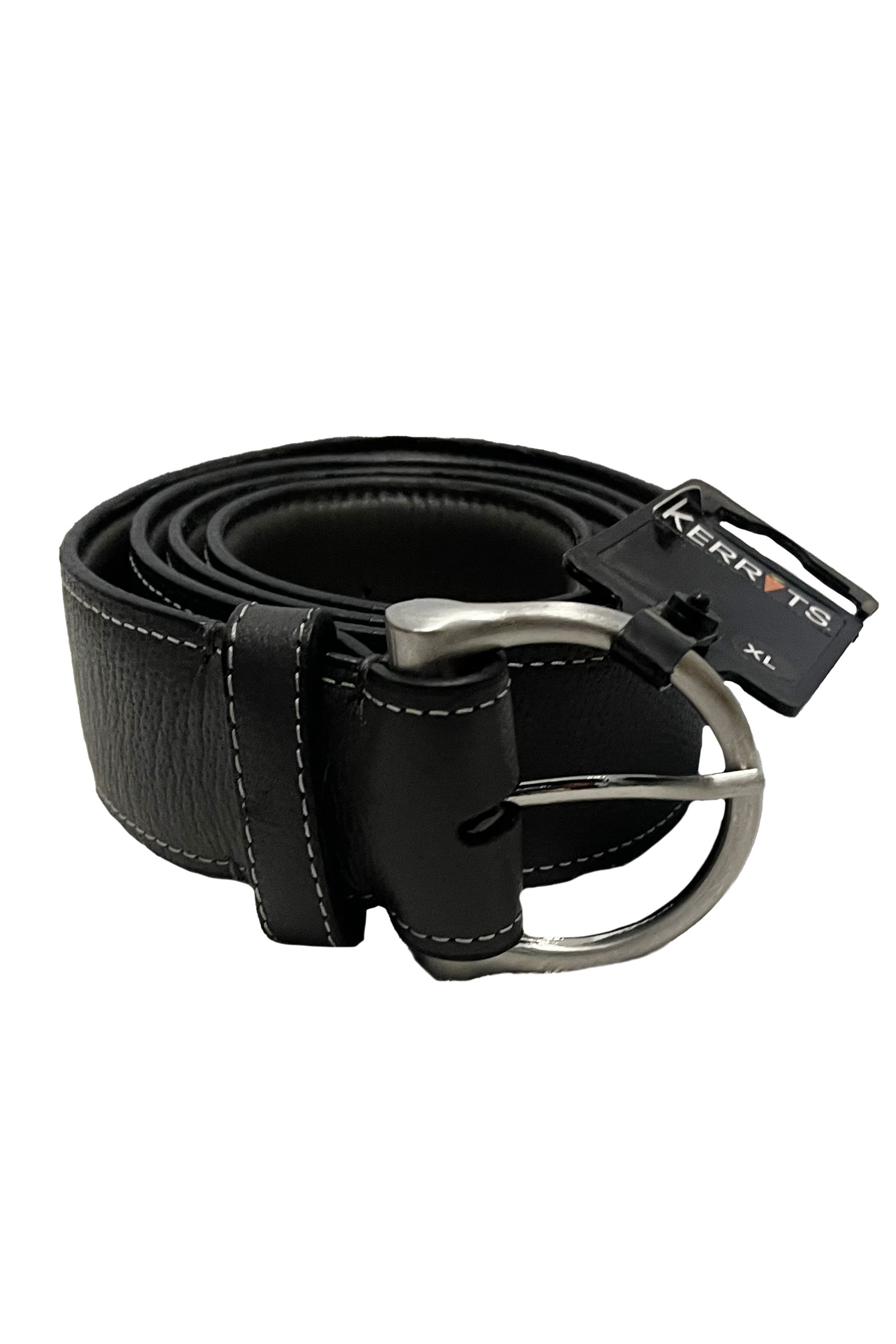 Kerrits Woodstock Leather Belt In Obsidian - XL