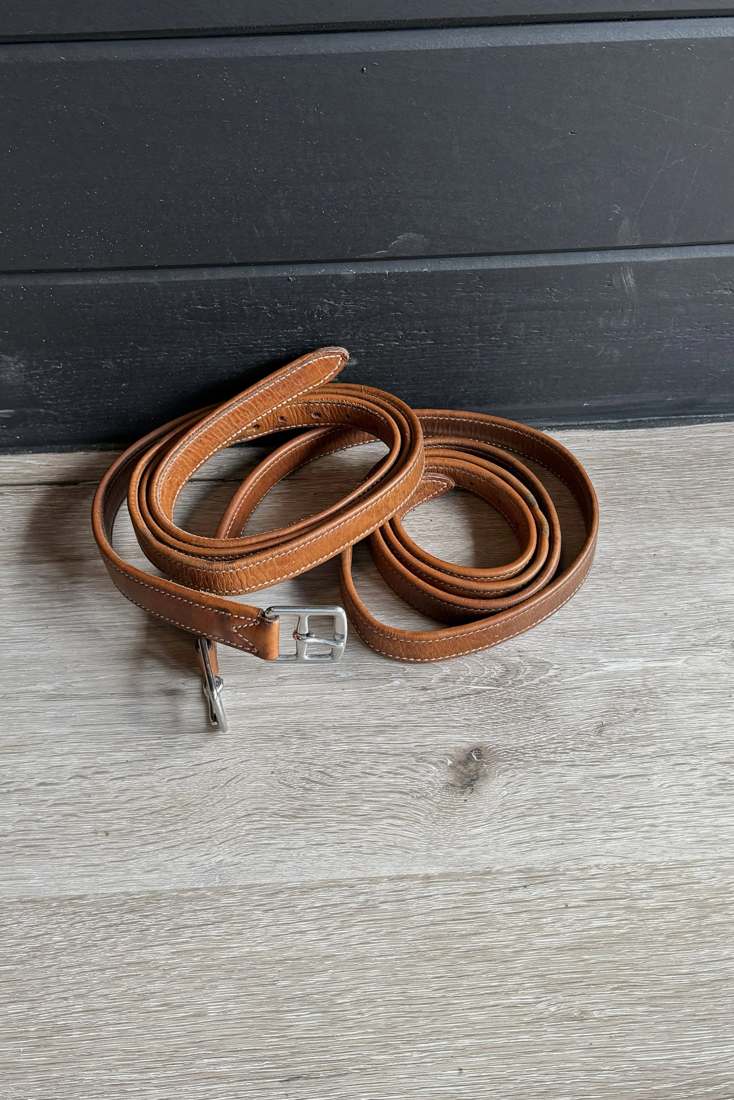 Juders Built Stirrup Leathers In Light Brown - 60cm