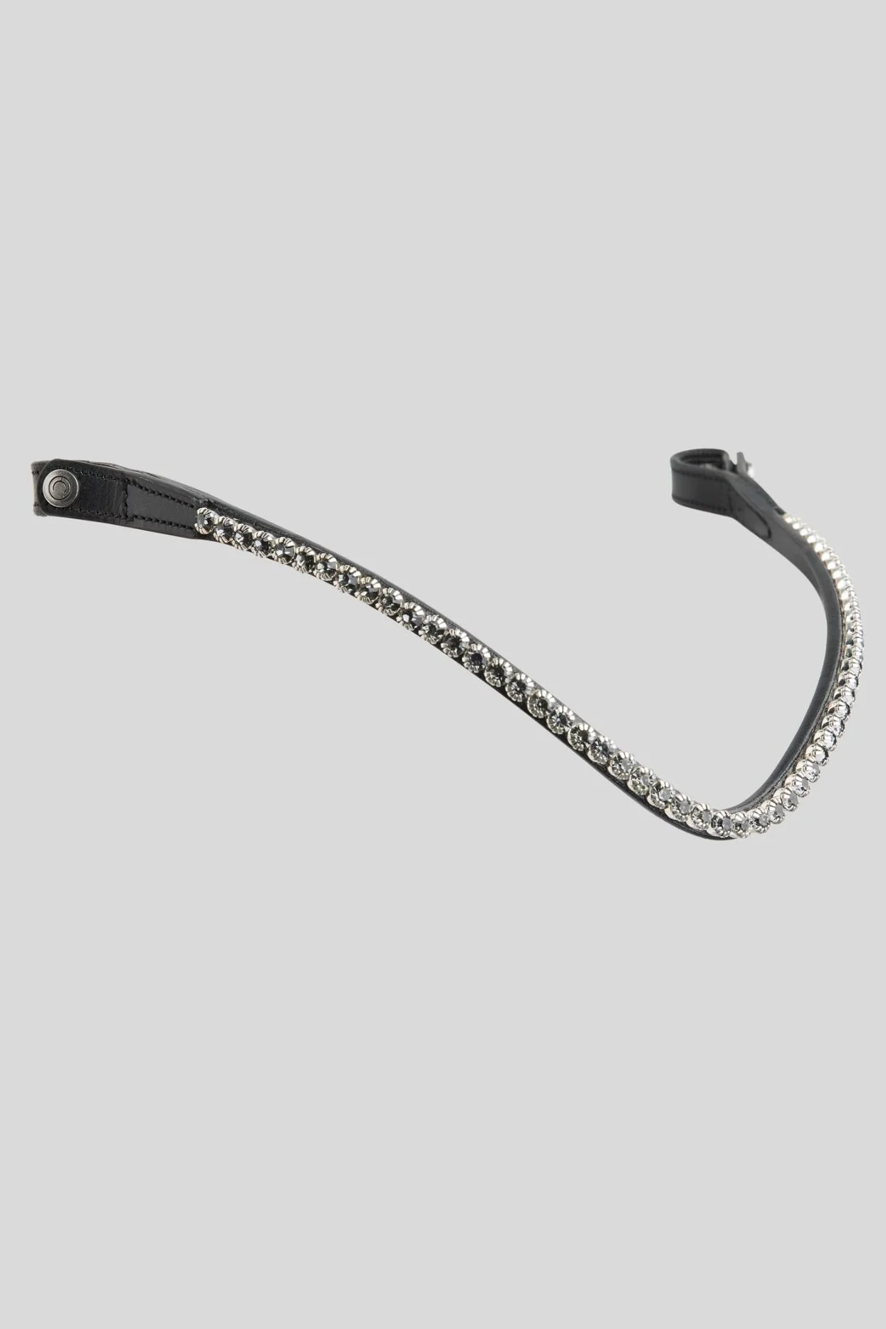 Montar FAIR Browband Curved In Black With Grey Crystals