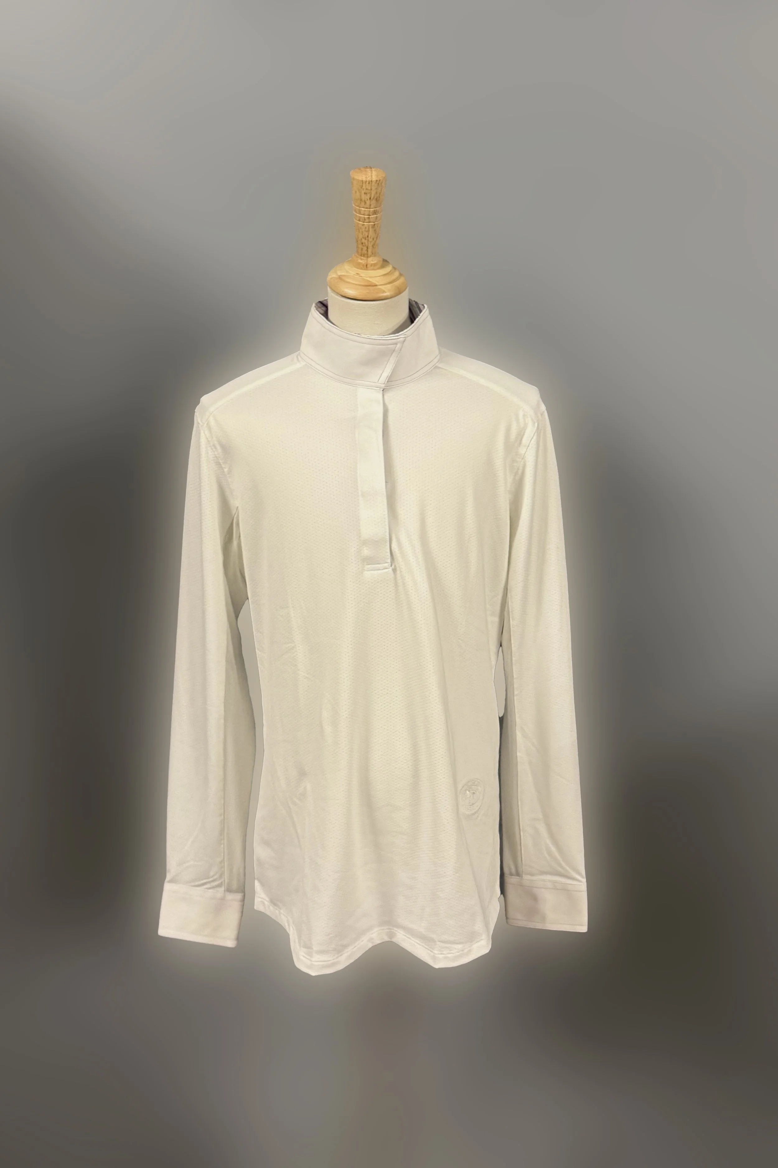 Essex Classics Talent Yarn Long Sleeve Show Shirt In White - Medium