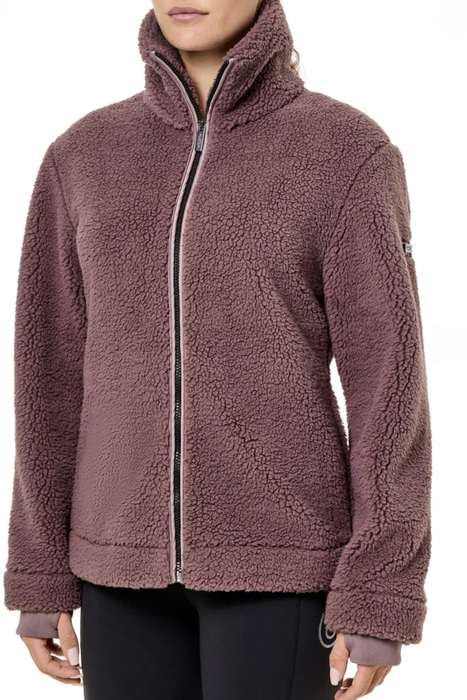 Equestrian Stockholm Teddy Fleece Jacket In Blush