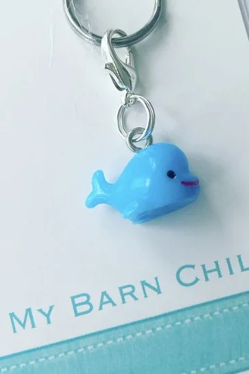 My Barn Child Bridle Charm: BLUE WHALE