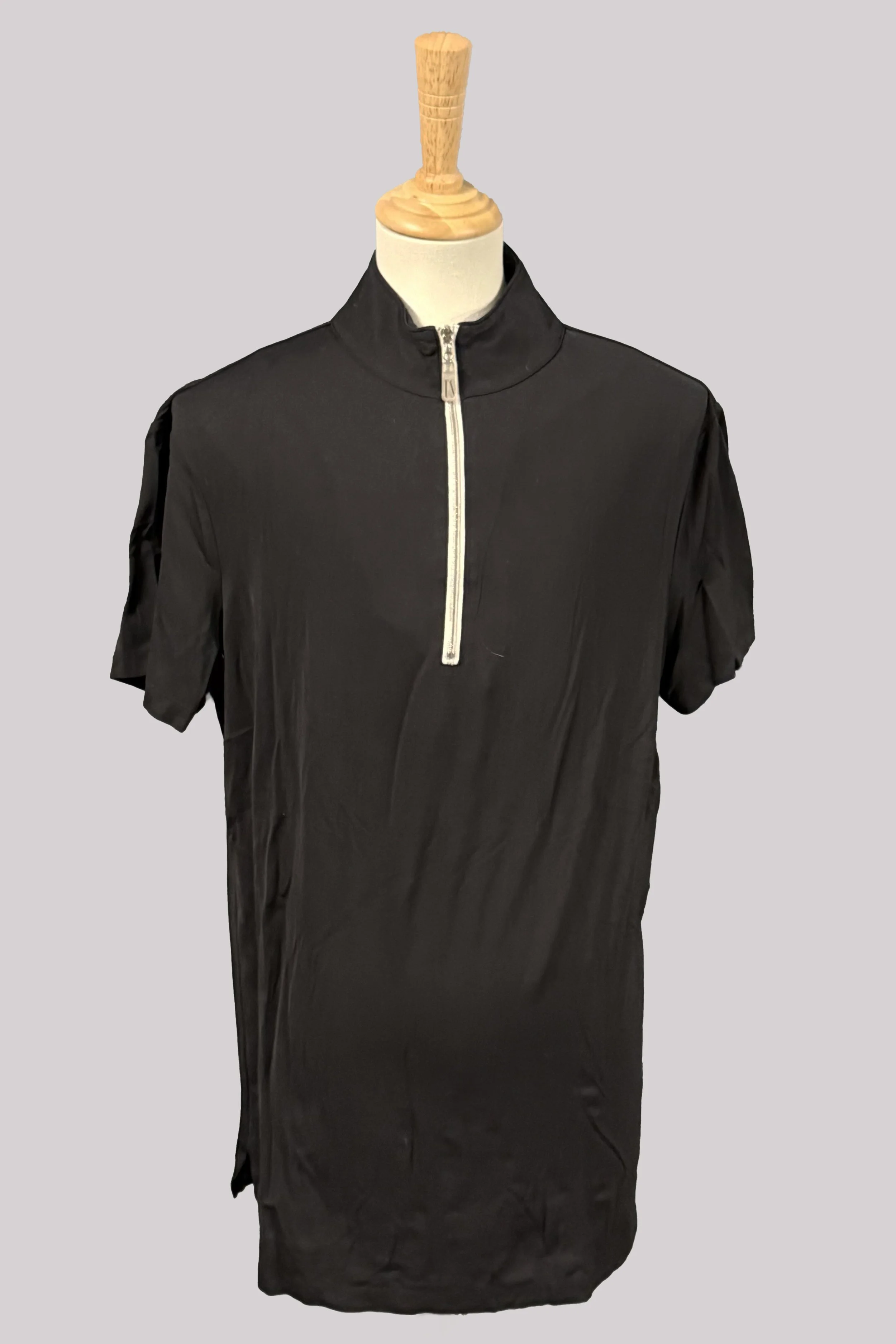 Tailored Sportsman IceFil Quarter-Zip Short Sleeve Sun Shirt In Black - Large
