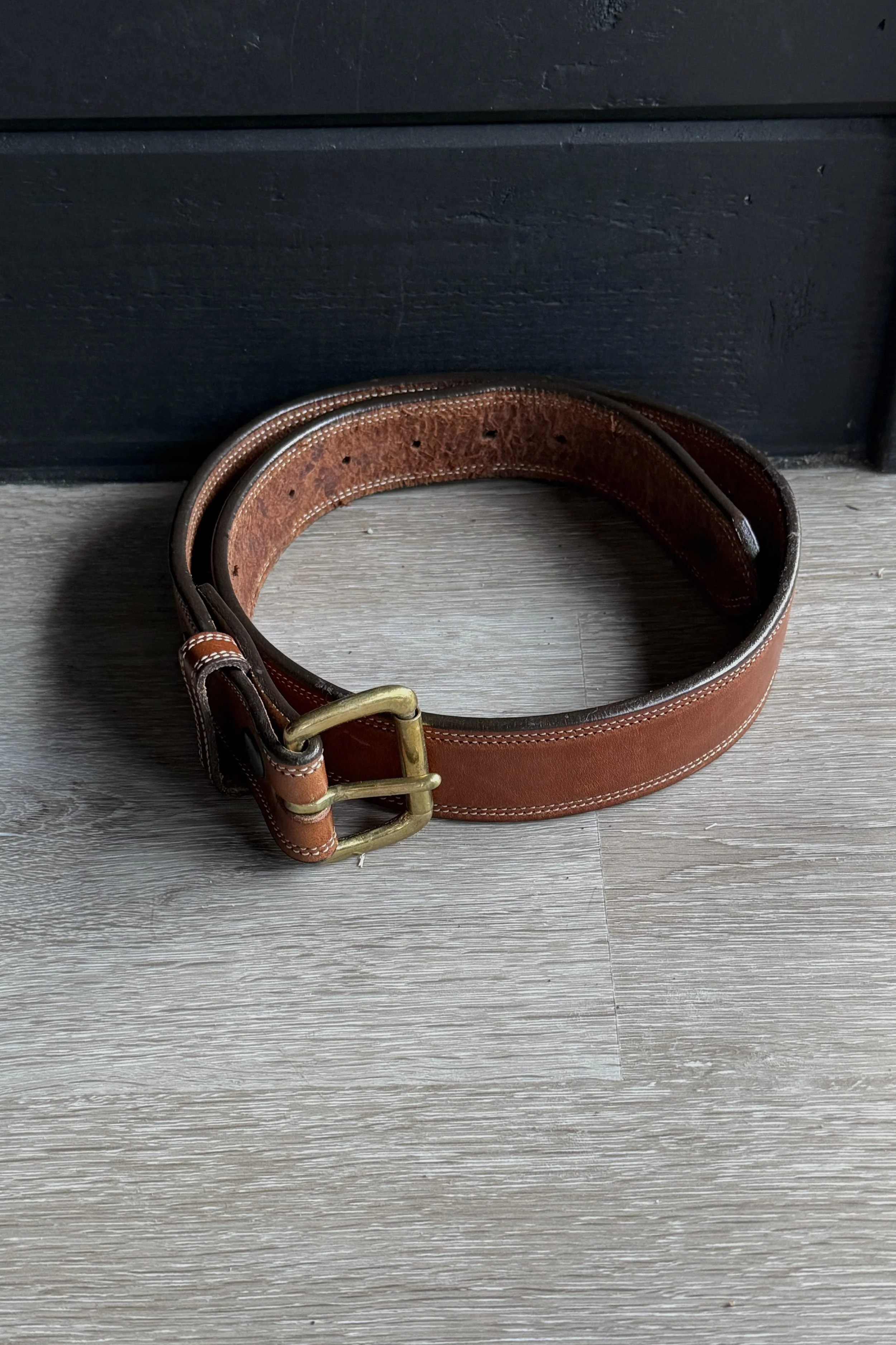 Tory Leather Belt In Light Brown - 30"