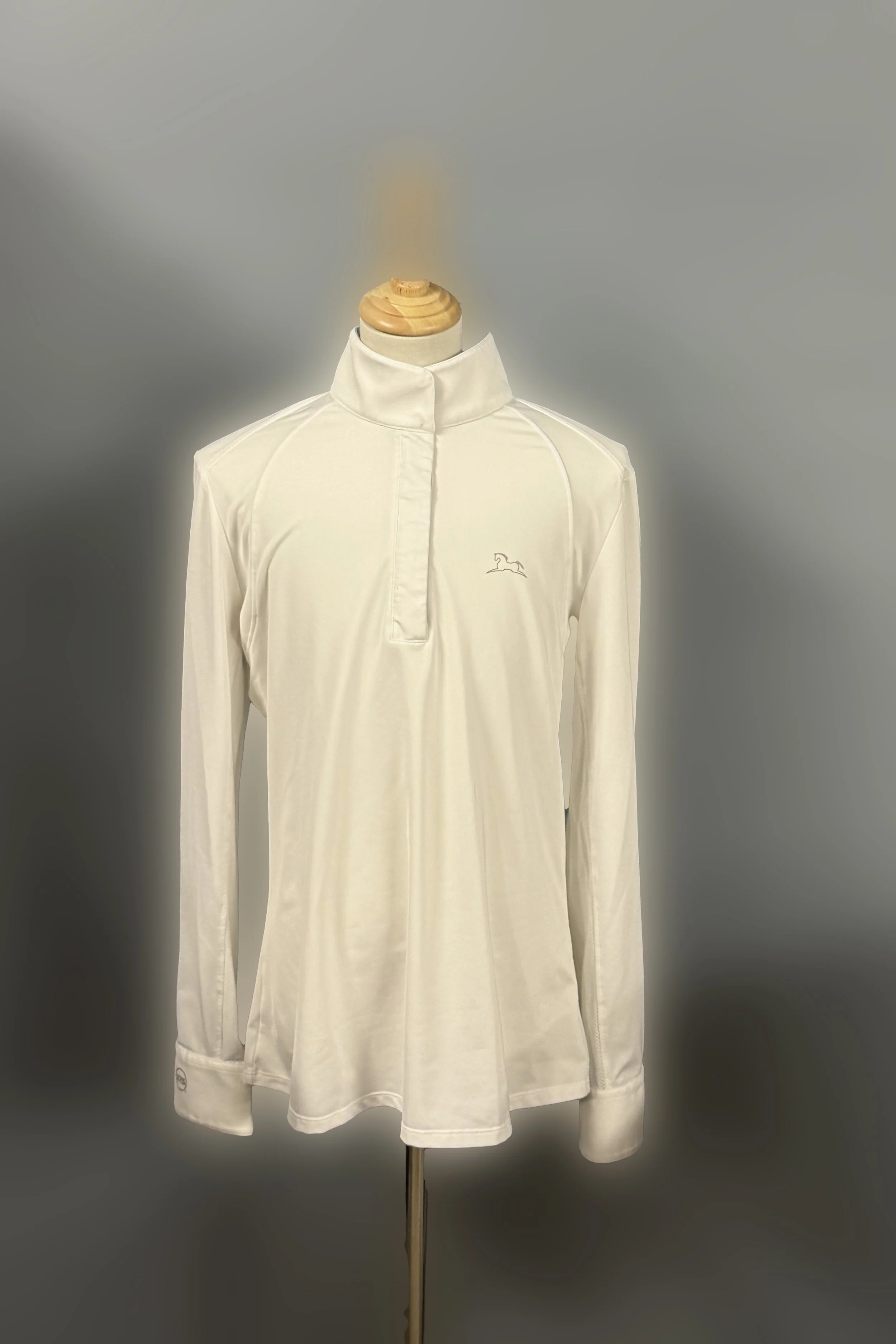 RJ Classics Maddie Long Sleeve Show Shirt In White - Small