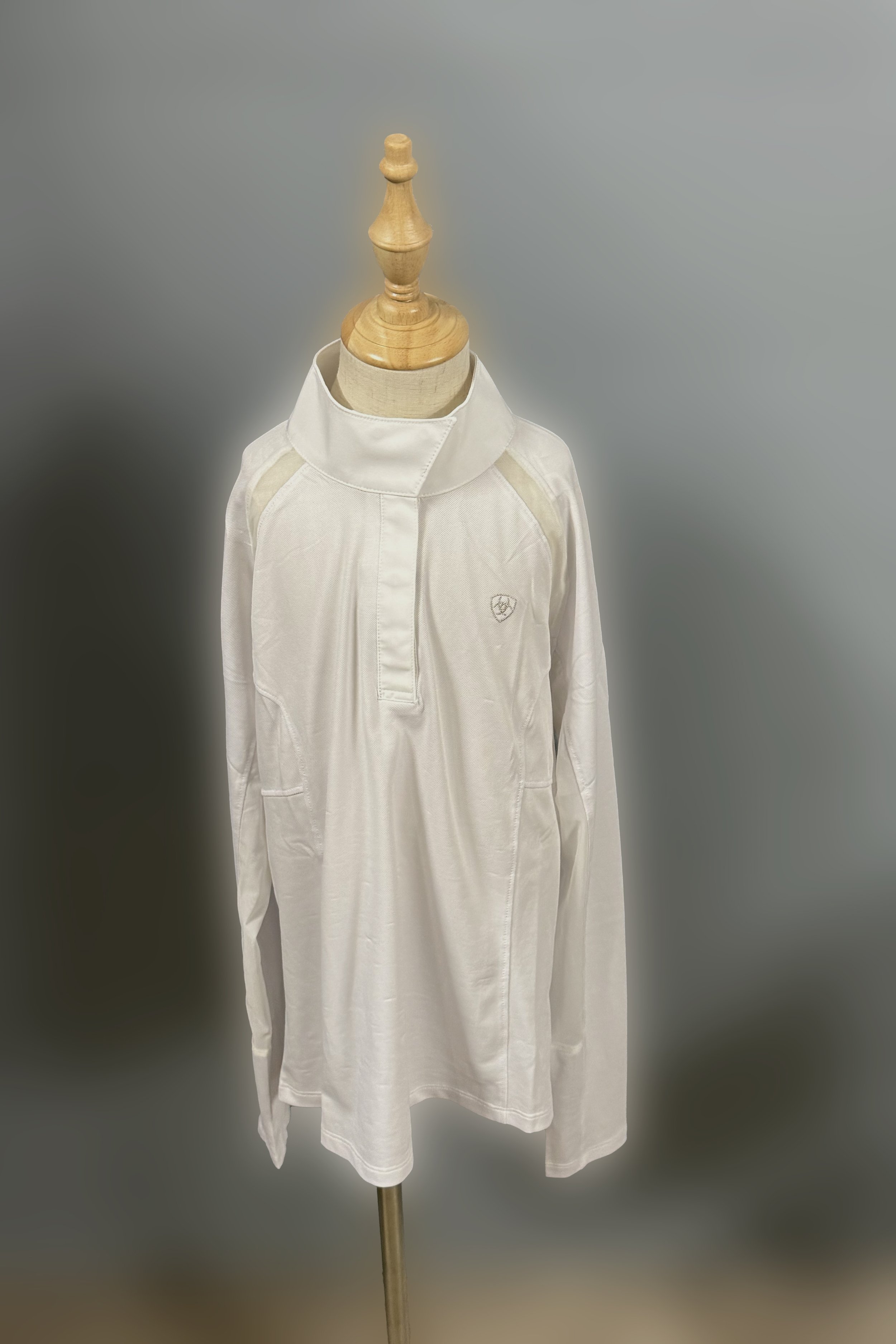 Ariat Sunstopper 2.0 Show Shirt In White - Kids XL