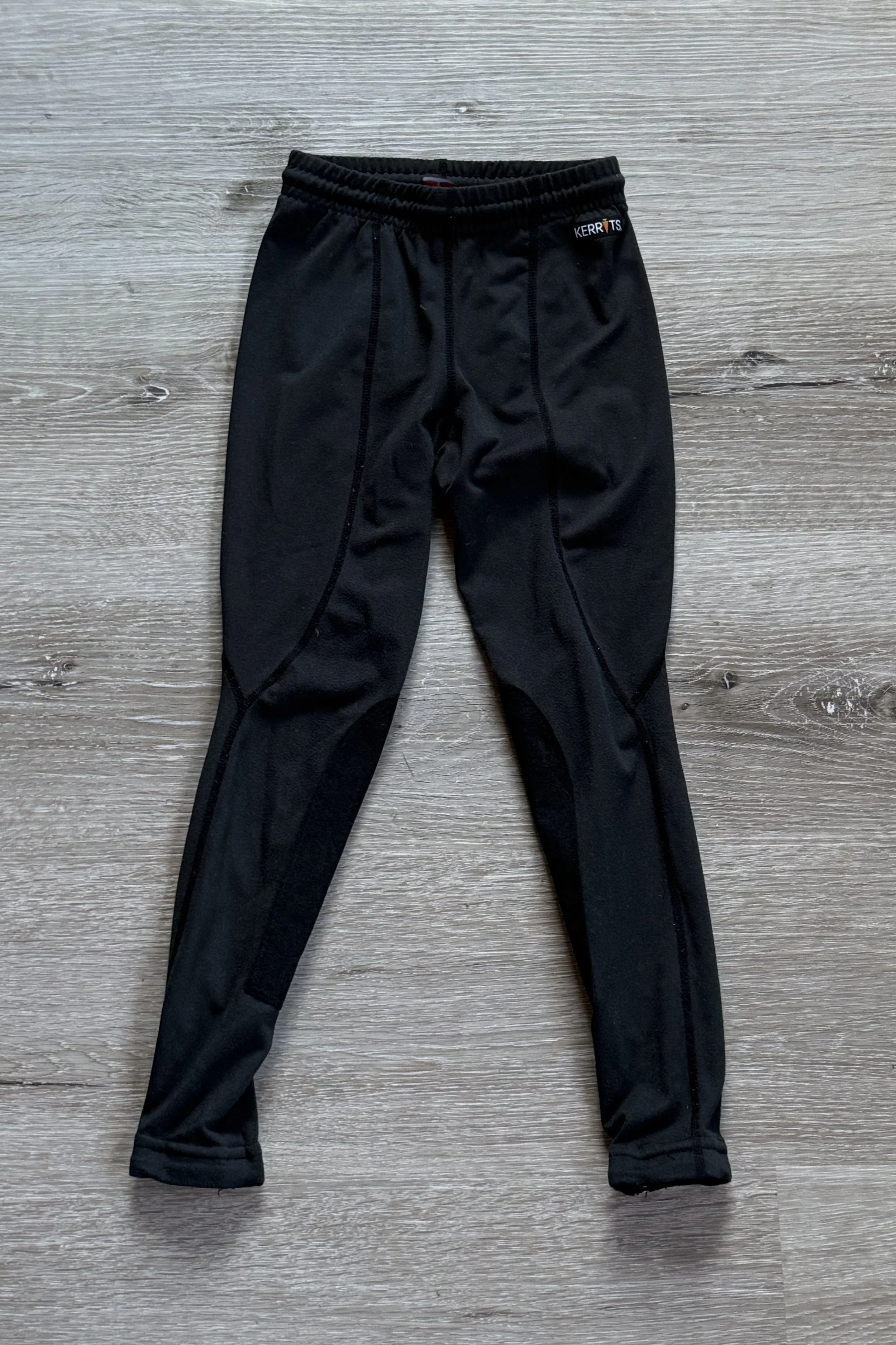 Kerrits Performance Knee Patch Tights In Black - Kids XS