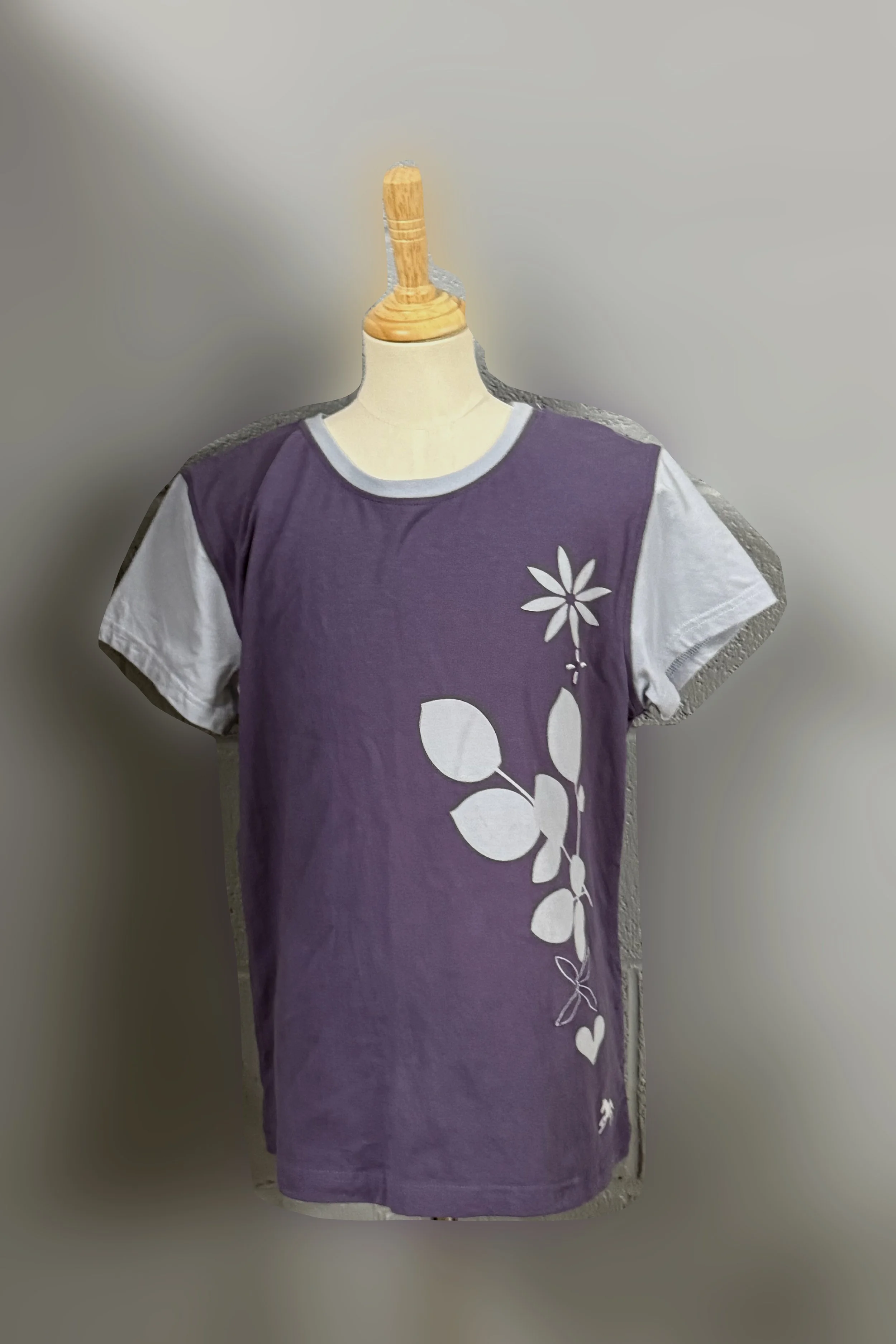 Horseware Short Sleeve Tee In Purple With Blue - Large