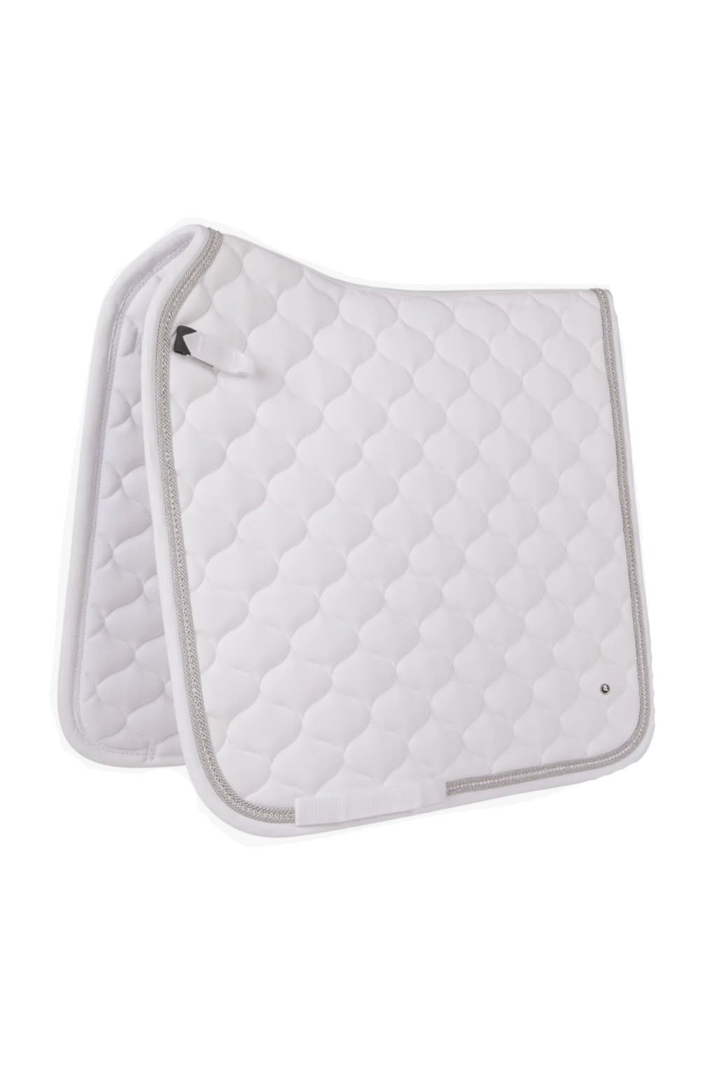 QHP Dressage Sparkle Saddle Pad In White - 2nd Round Equestrian