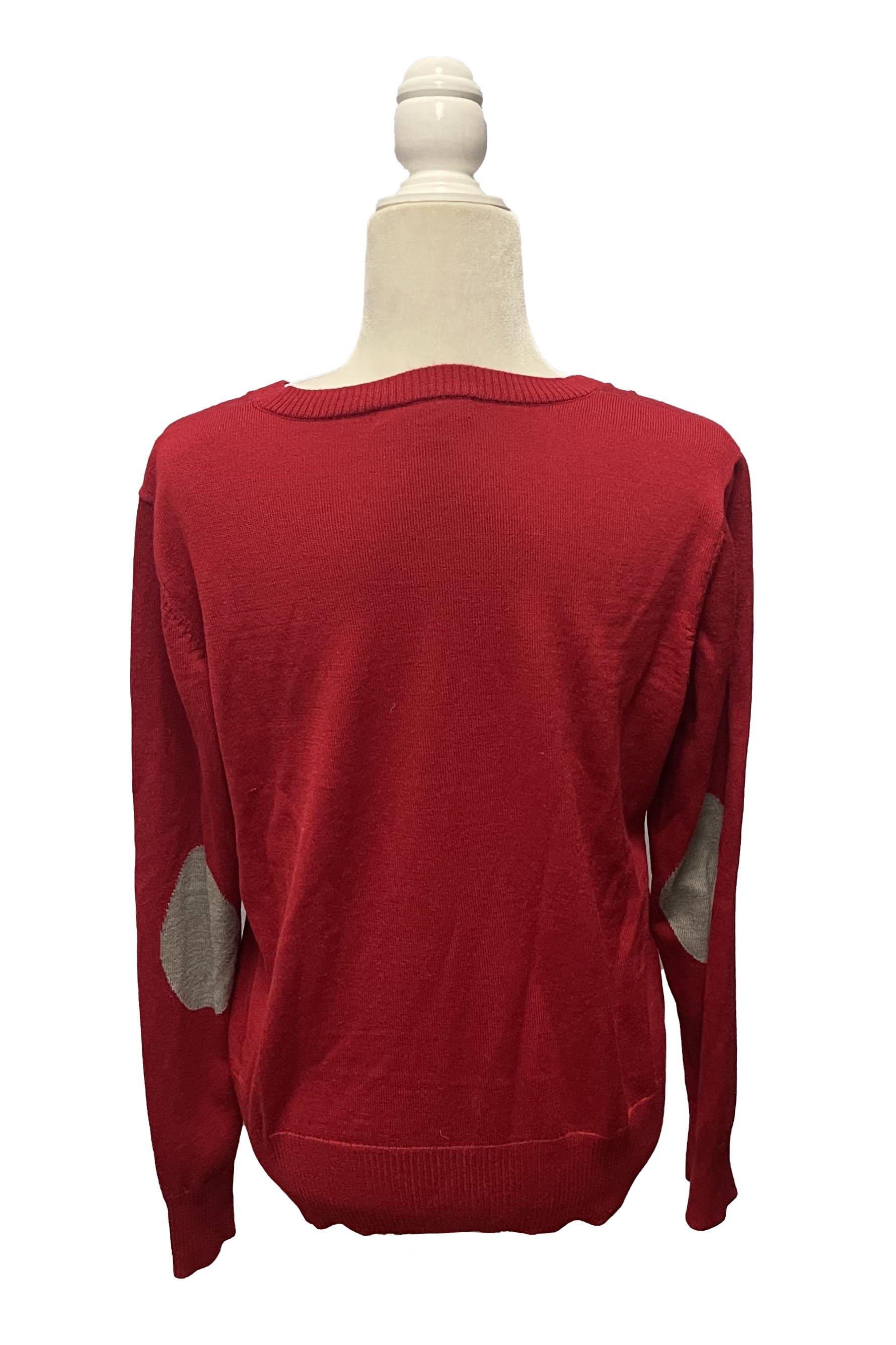 Ariat V Neck Sweater In Cherry Red - XL - 2nd Round Equestrian