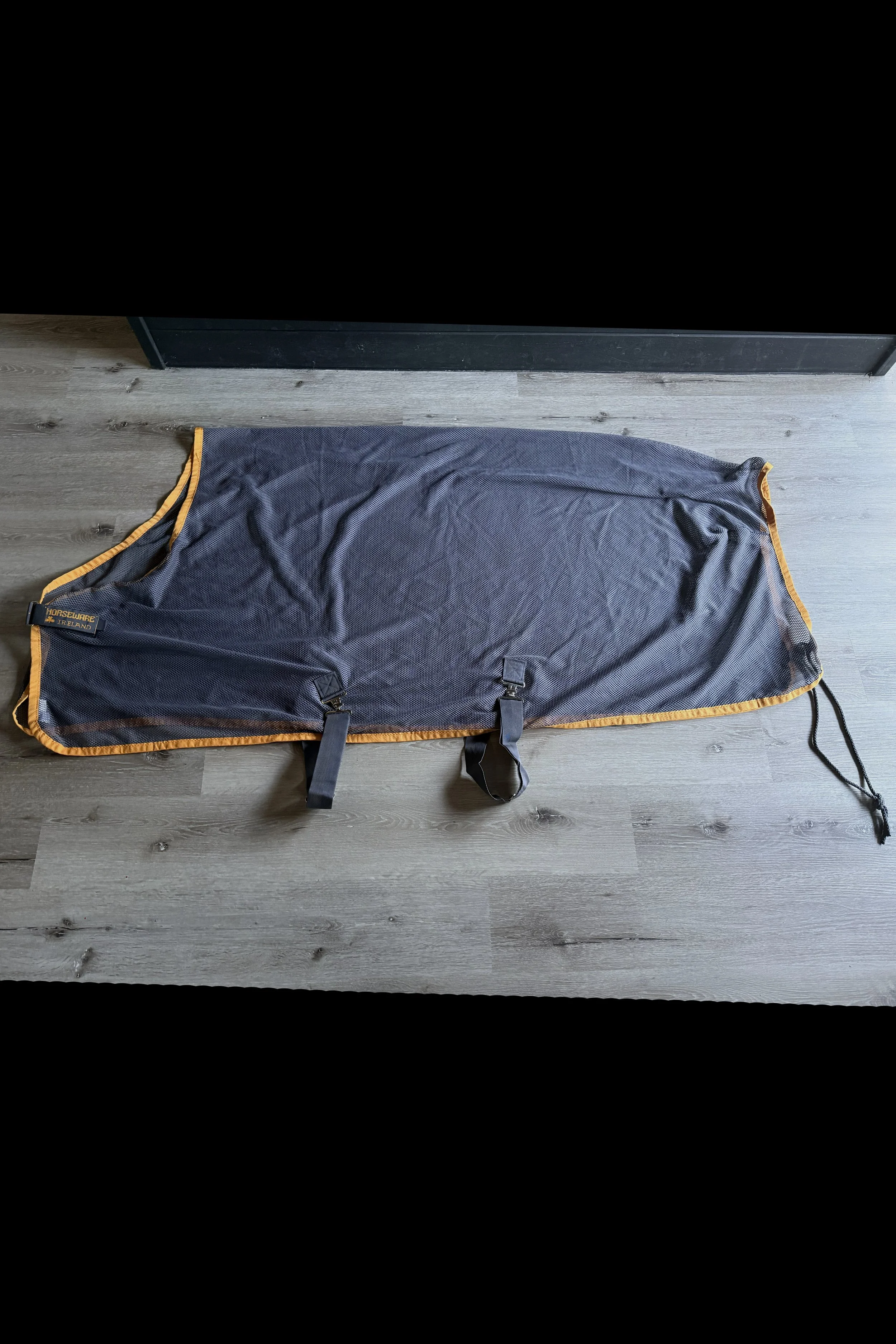 Horseware Amigo Net Cooler Rem X Sur In Grey With Orange Trim - 75"