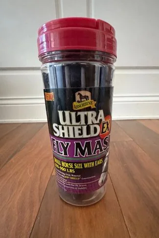 Absorbine Ultra Shield EX Fly Mask With Ears In Black - Small Horse (600-900Lbs)