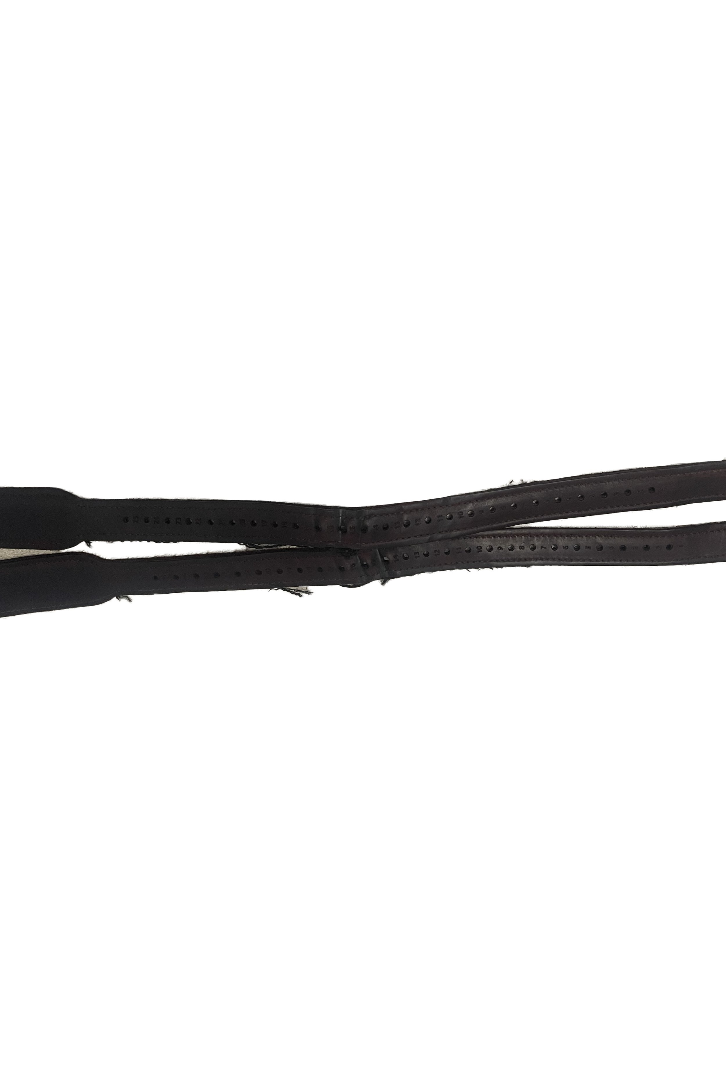 Freejump Classic Wide Grip Leathers In Brown - Large (140cm) - 2nd Round Equestrian