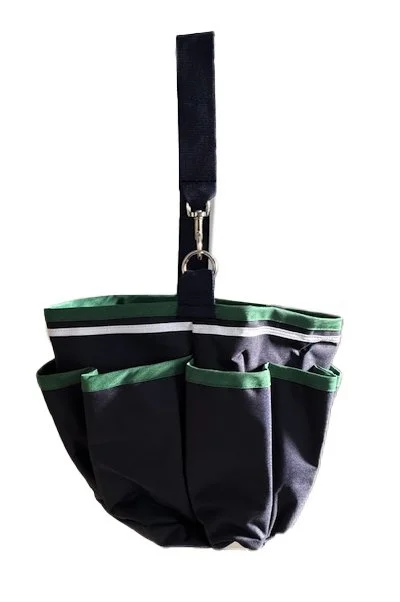 Paddock Sports Custom Grooming Bag In Navy/Hunter Green/White