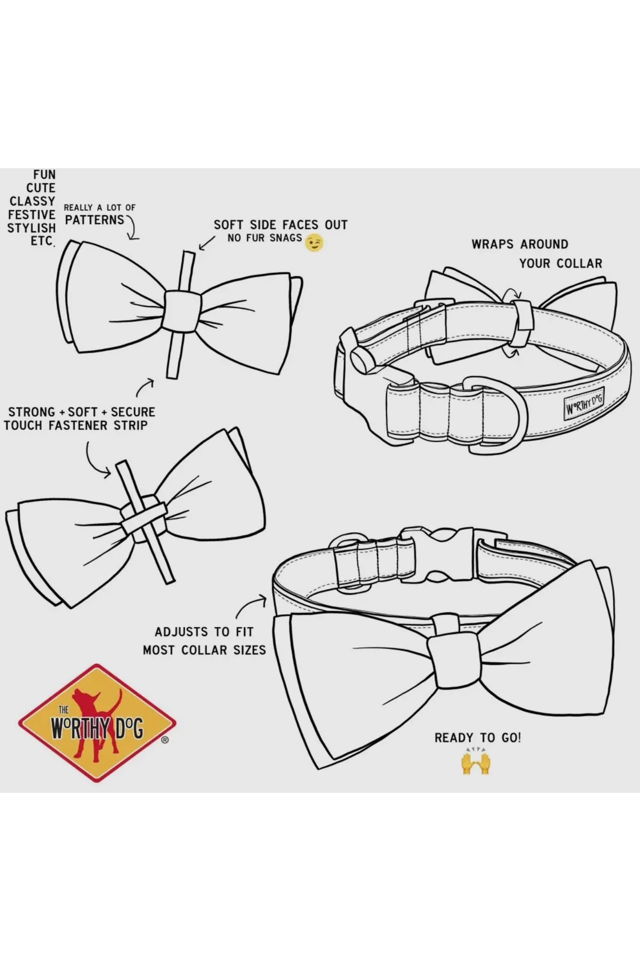 The Worthy Dog - Santa Bow Tie - 2nd Round Equestrian