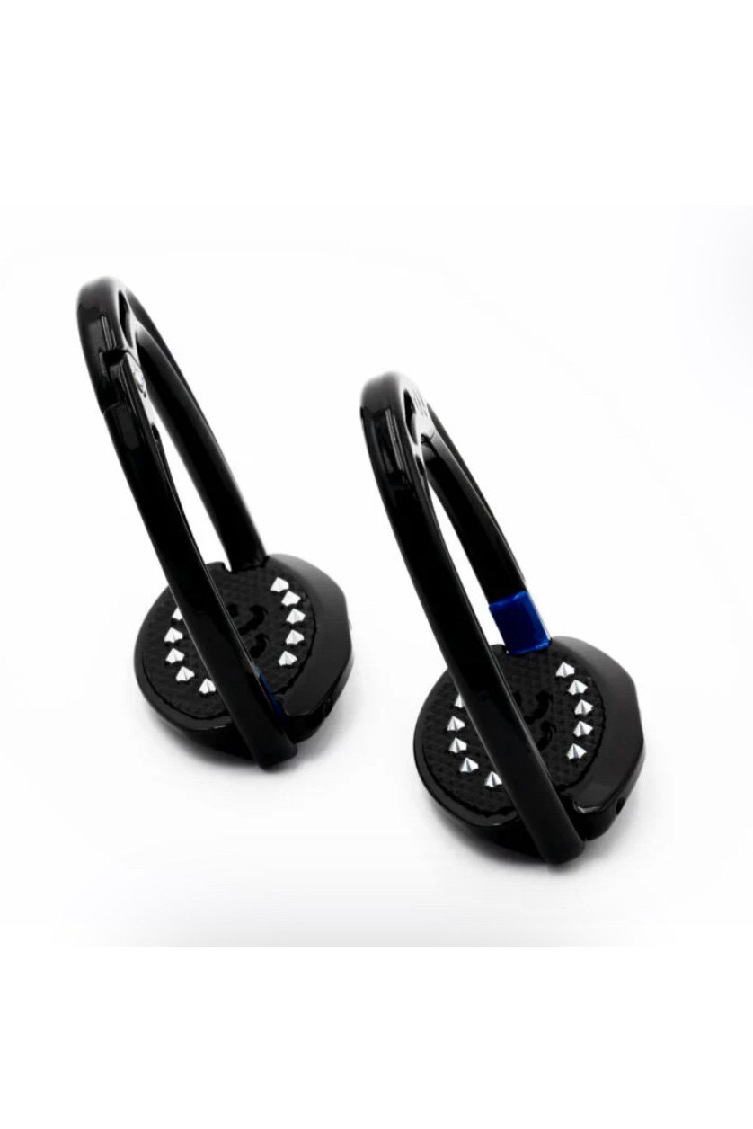AMERICAN EQUUS ELITE "ESCAPE" SAFETY STIRRUPS SLANT10 EDITION IN ILLUSION BLACK - 2nd Round Equestrian