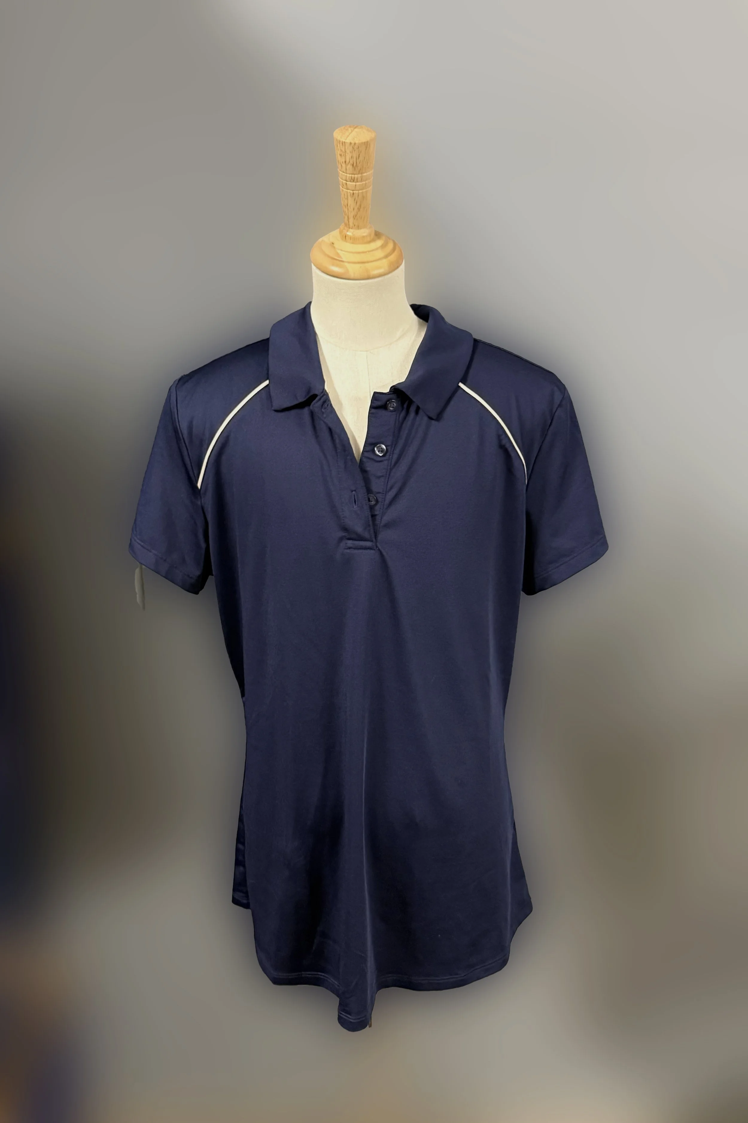 Tek Gear Short Sleeve Polo Shirt In Navy - Medium