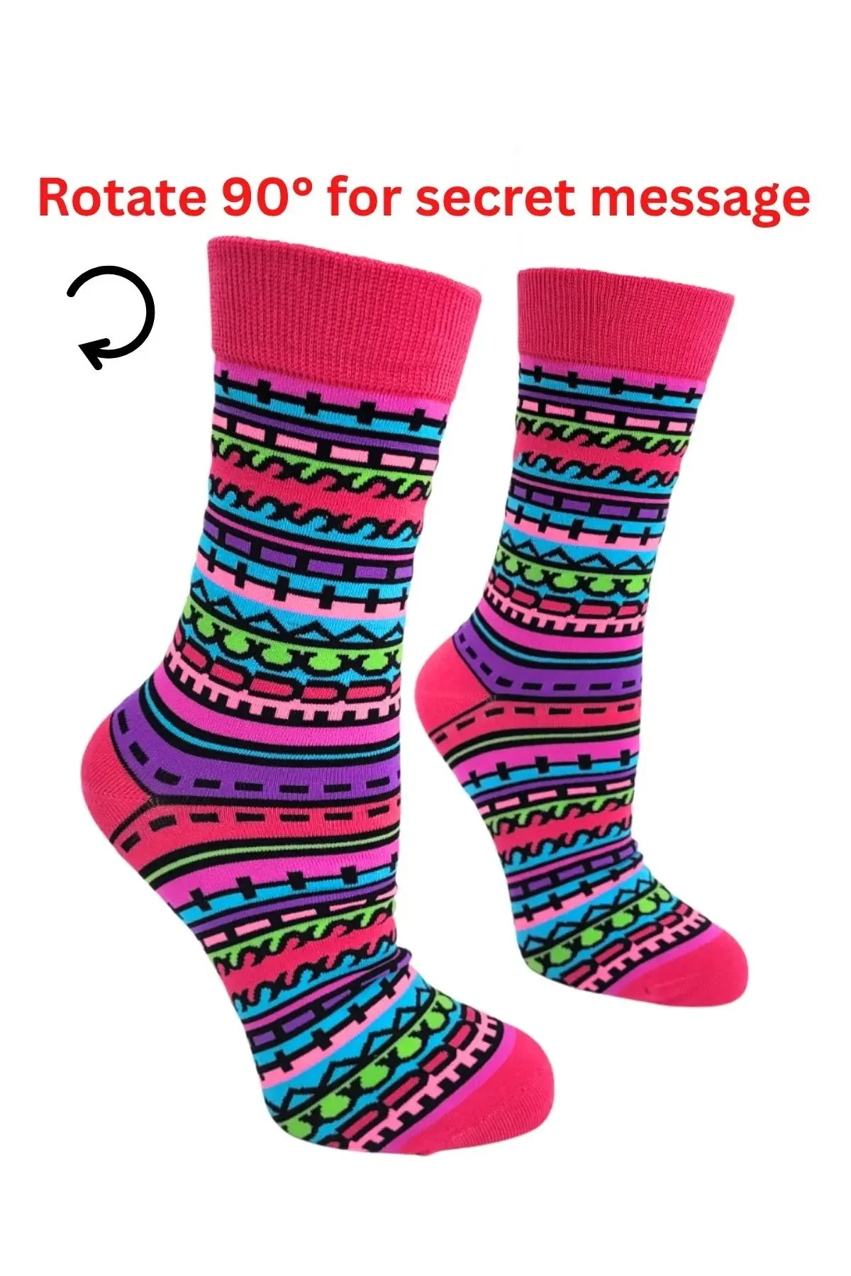 Fabdaz Fuck This Shit - Sideways Secret Message - Women's Socks