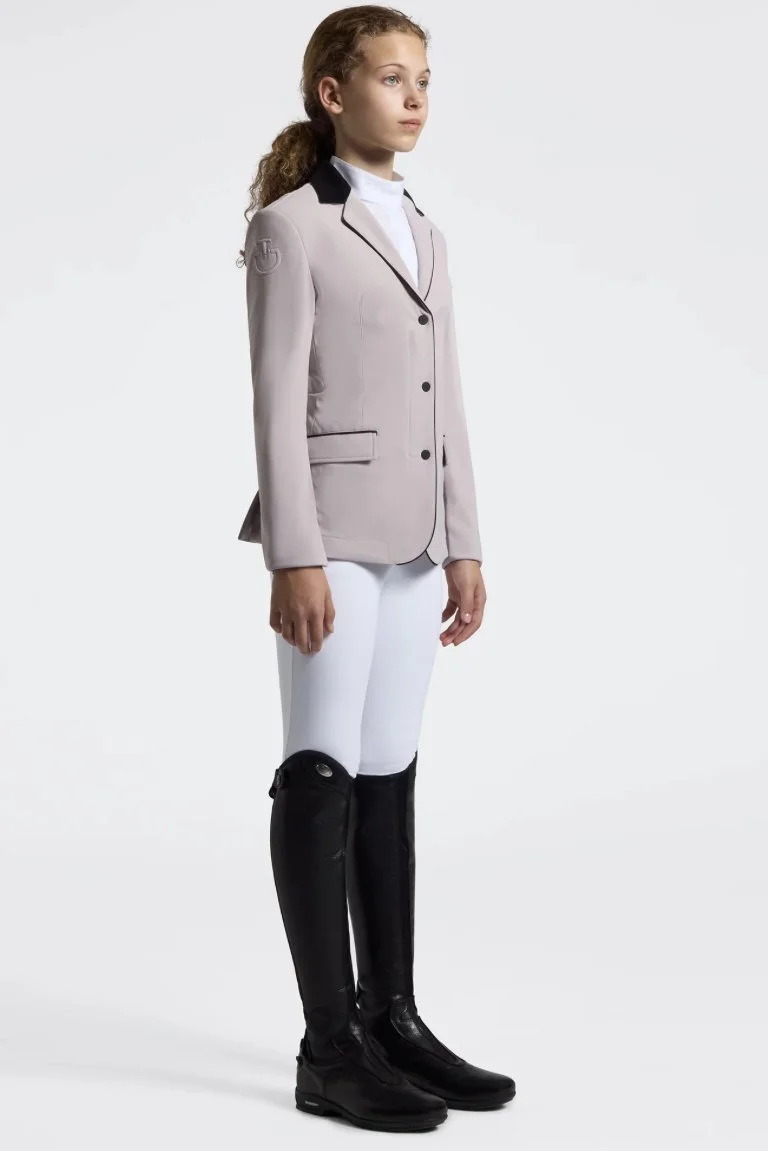 CAVALLERIA TOSCANA GIRLS GP ZIP SHOW JACKET IN VIOLET ICE