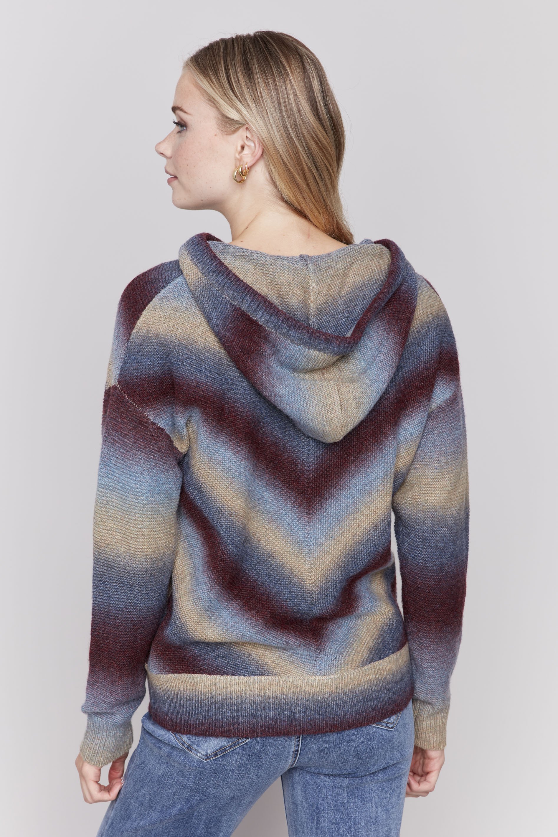 Charlie B Space Dye Hoodie In Cabernet - 2nd Round Equestrian