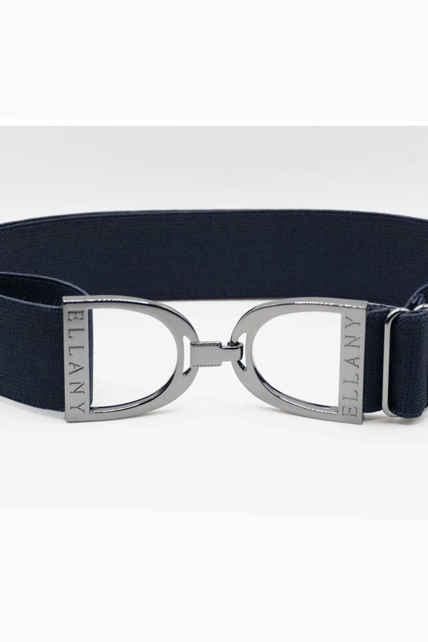Ellany Stirrup Elastic Belt In Navy & Gunmetal 1.5" - Youth - Adult 2XL