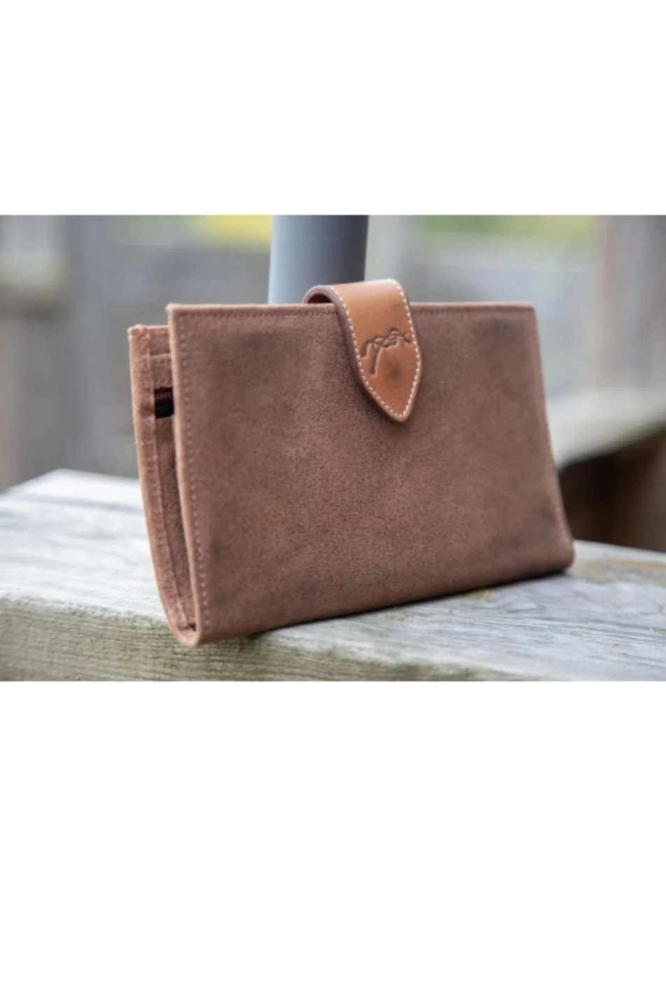 Penelope Bertille Wallet In Cognac Glitter