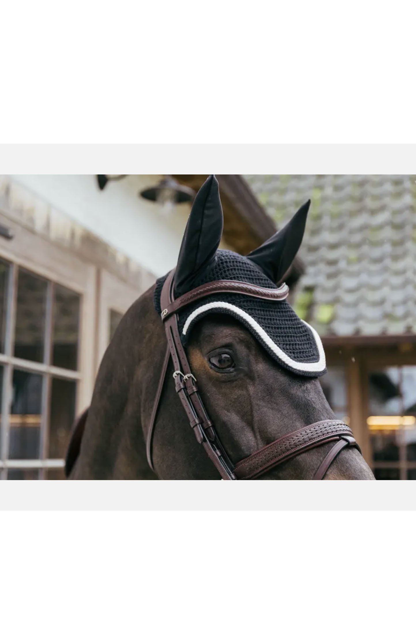 Kentucky Horsewear Fly Veil Wellington Plaited Cord In Black - 2nd Round Equestrian