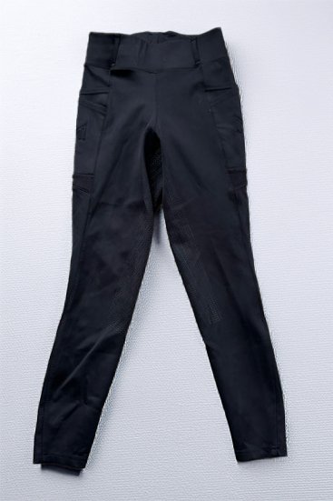 Maximilian Equestrian Pro Riding Full Grip Leggings In Black - Medium