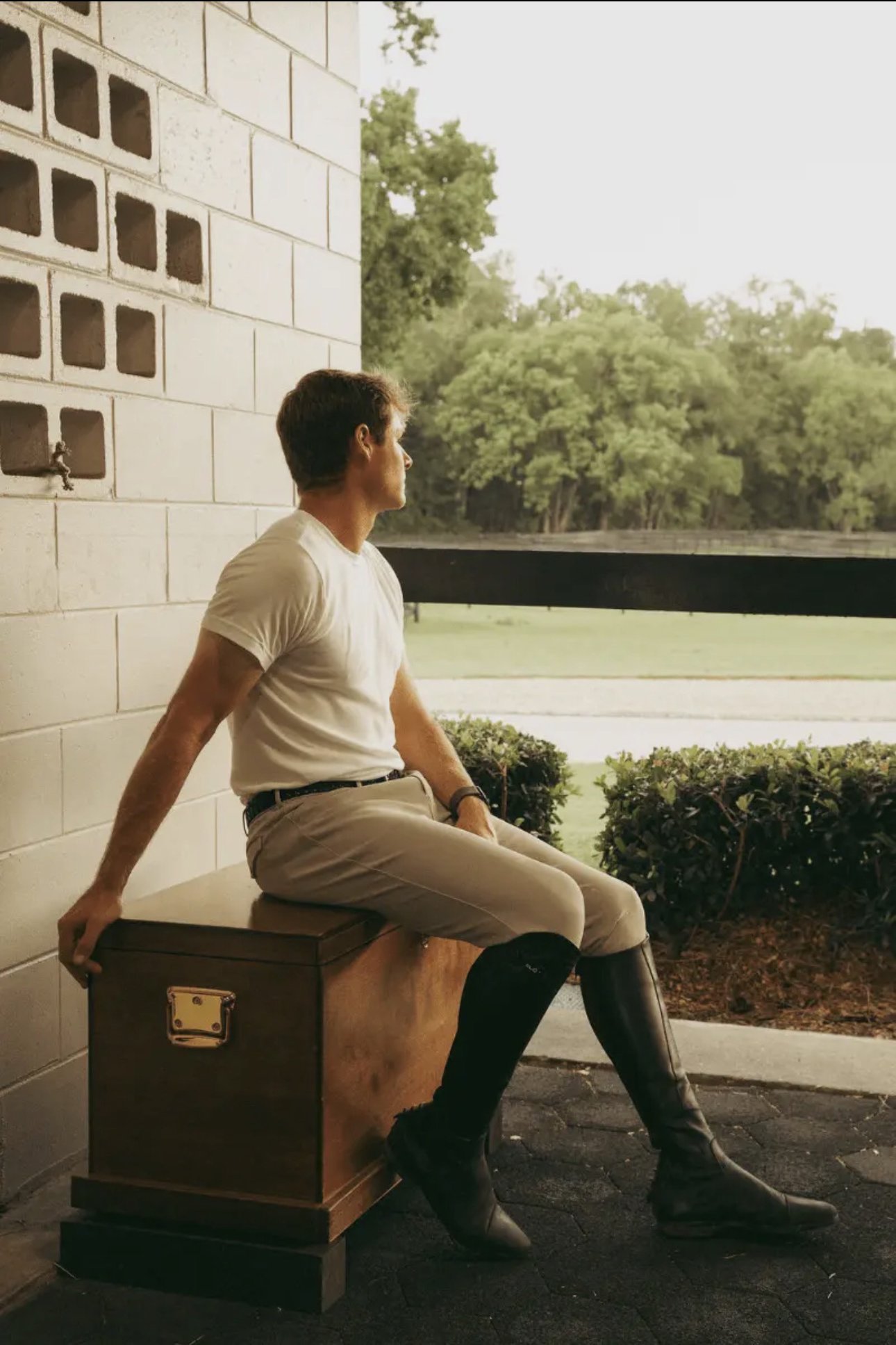 Criniere Chadai Mens Knee Grip Breech In Beige