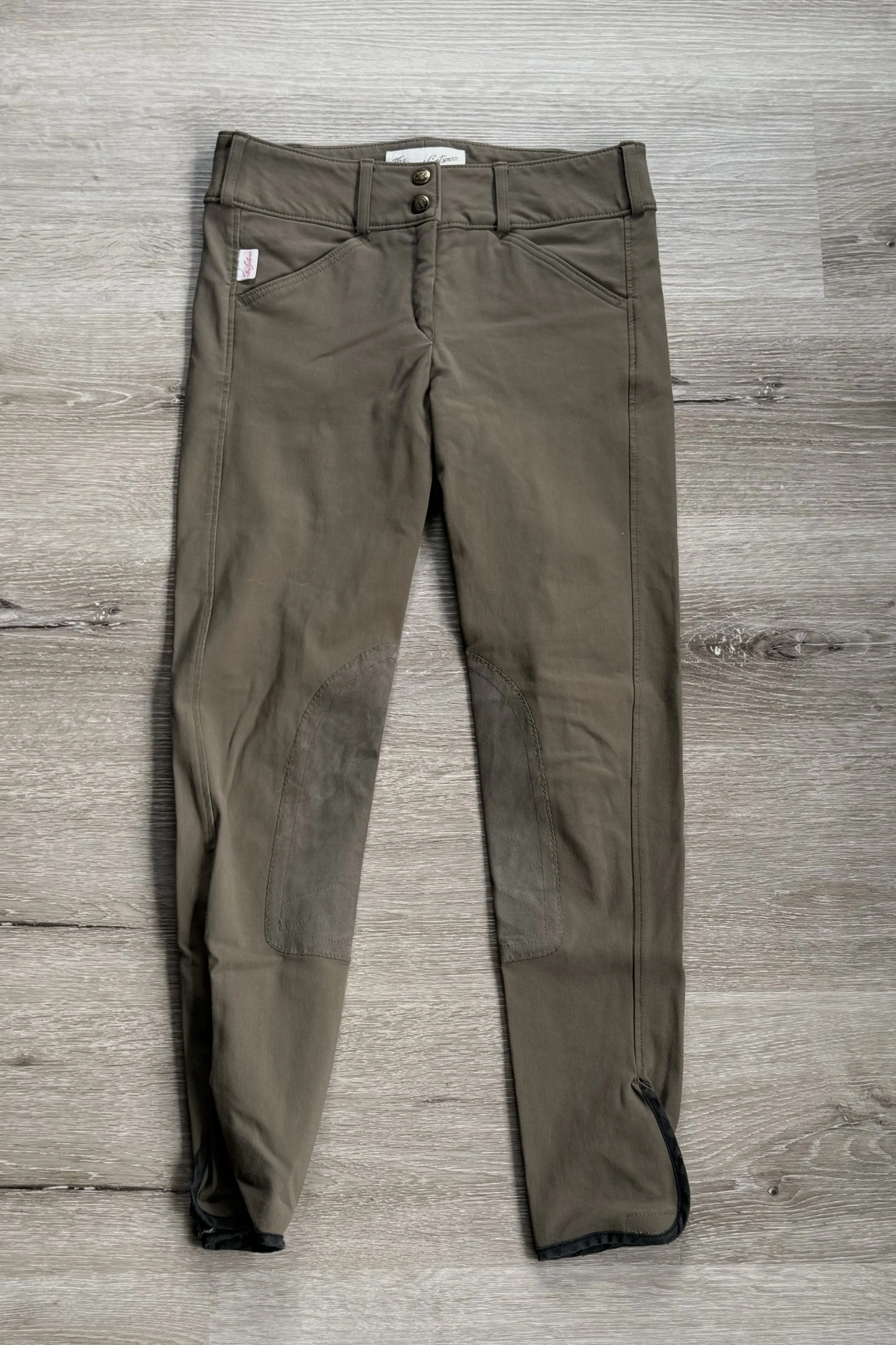 Tailored Sportsman #3960 Trophy Hunter Knee Patch Breech In Military Green - Kids 14 Regular