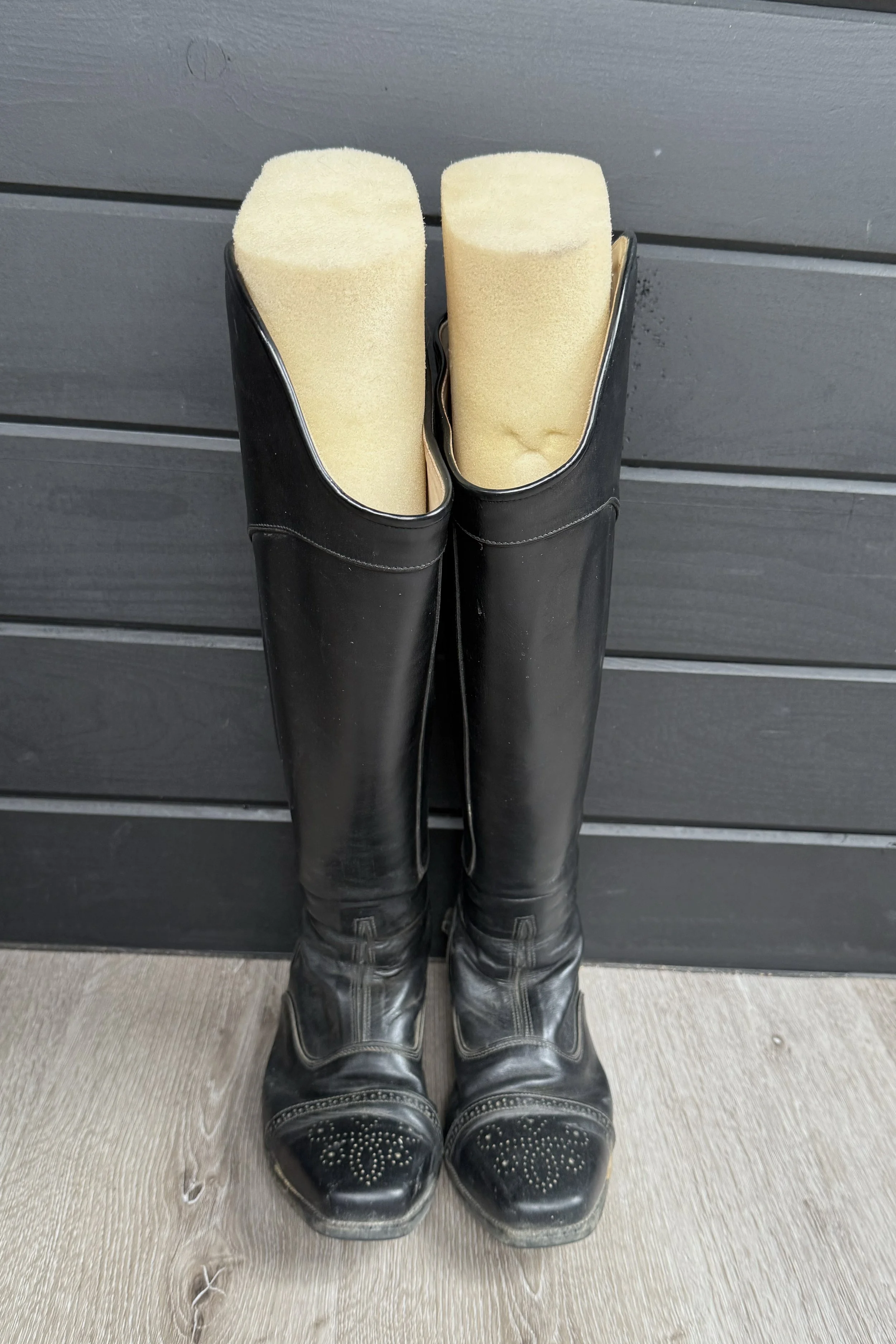 LM Custom Field Boots In Black - 9 XXW Calf, Short Height