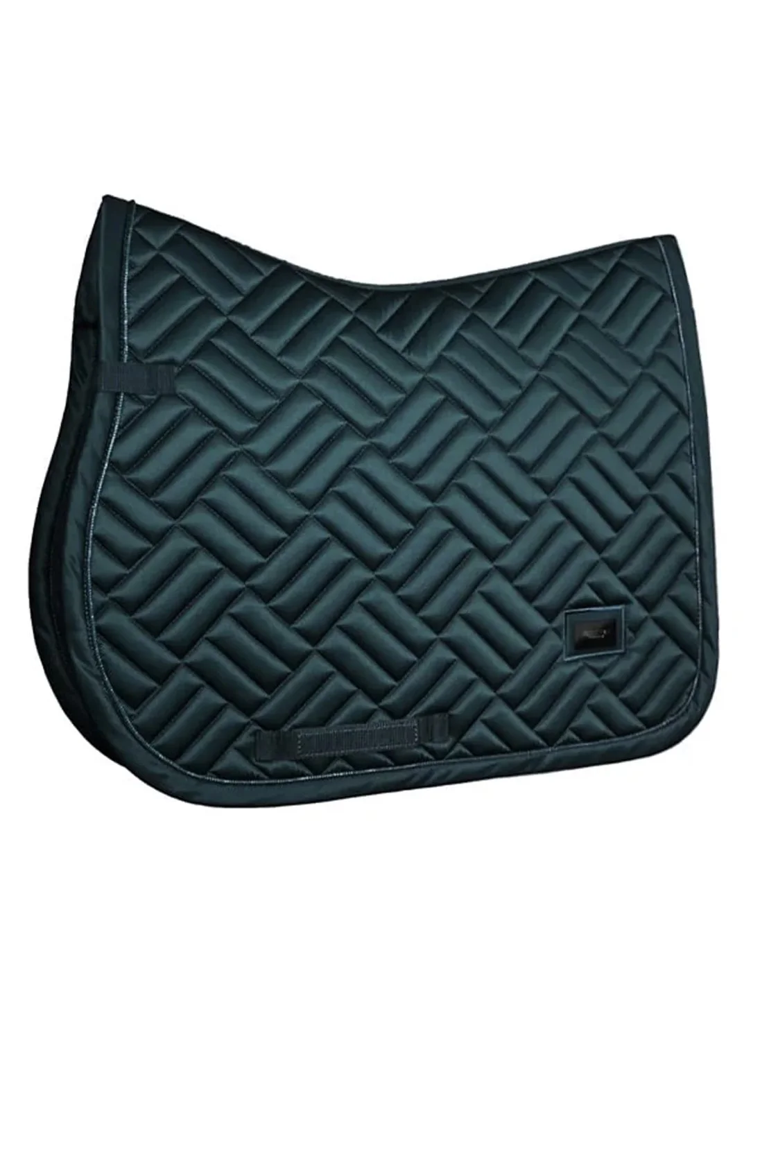 Equestrian Stockholm Jump Modern Saddle Pad In DRAMATIC MONDAY