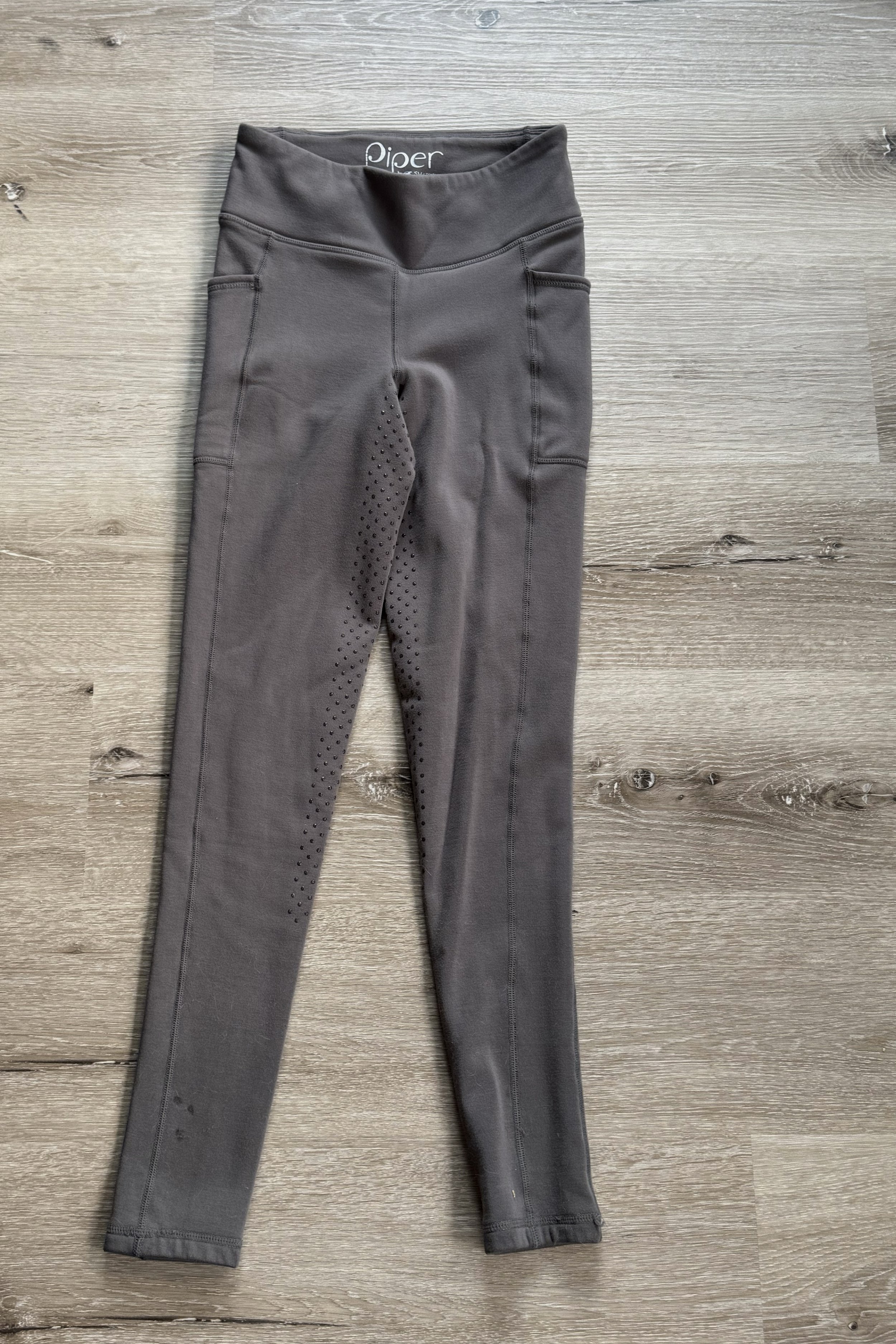 Smartpak Piper Full Grip Winter Tights In Grey - Small