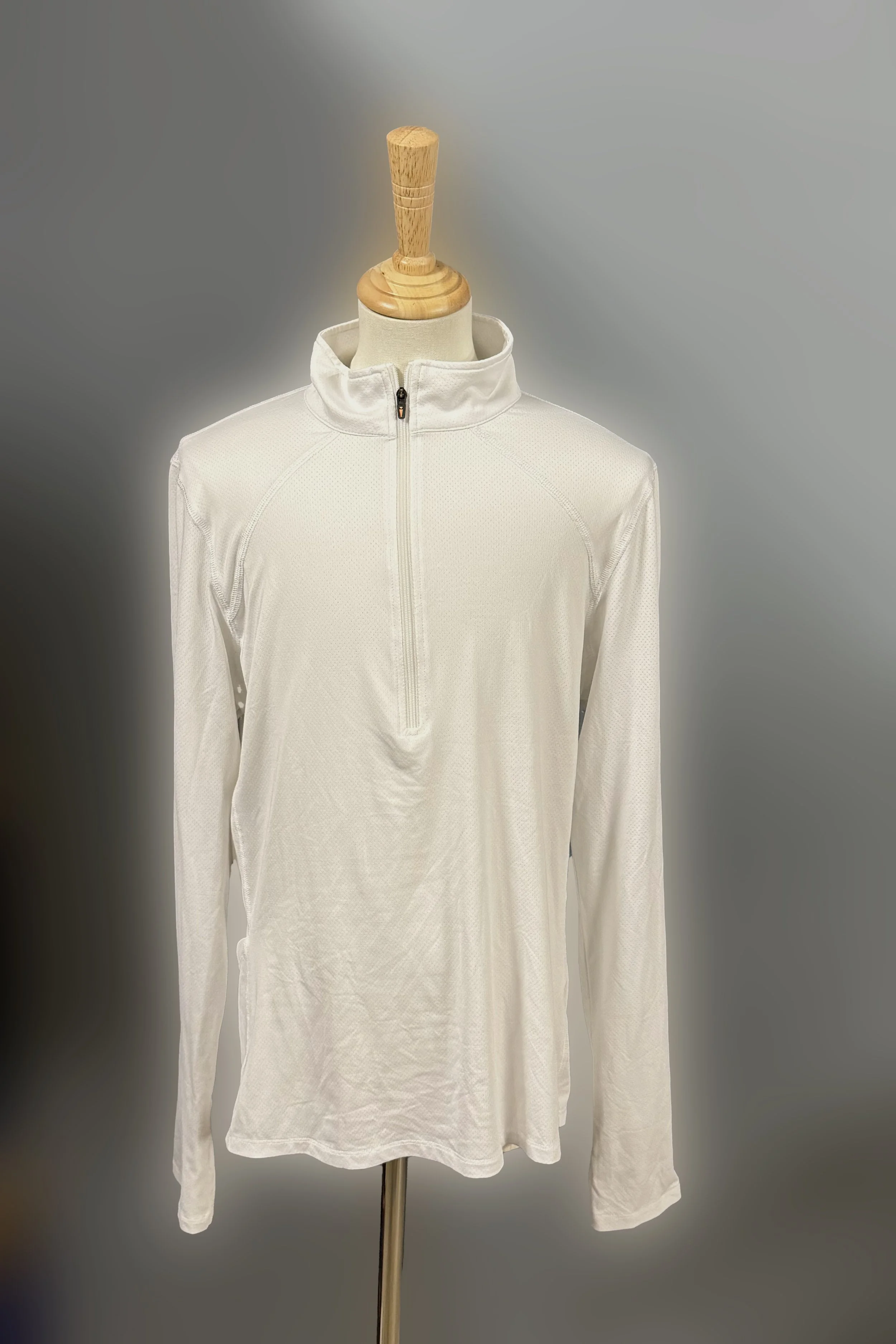 Kerrits Ice Fil Long Sleeve Shirt In White - Medium
