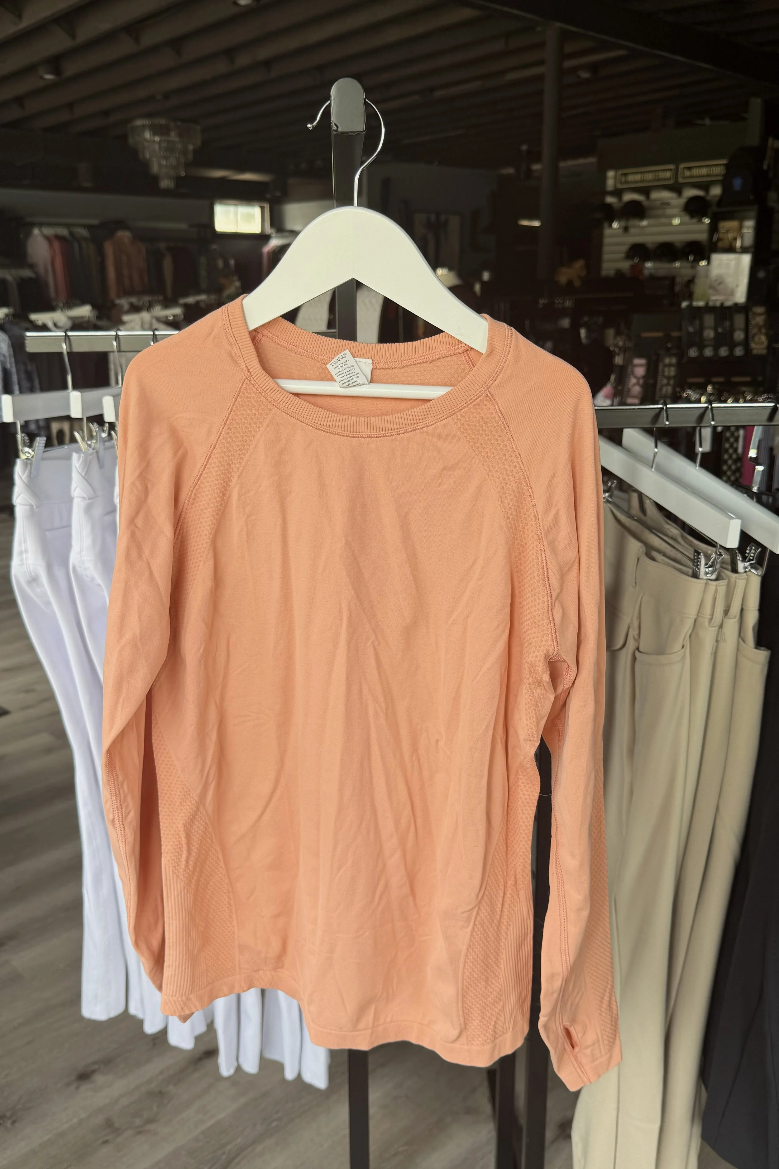 DSG Seamless Long Sleeve Shirt In Peach Blast - Kids XL