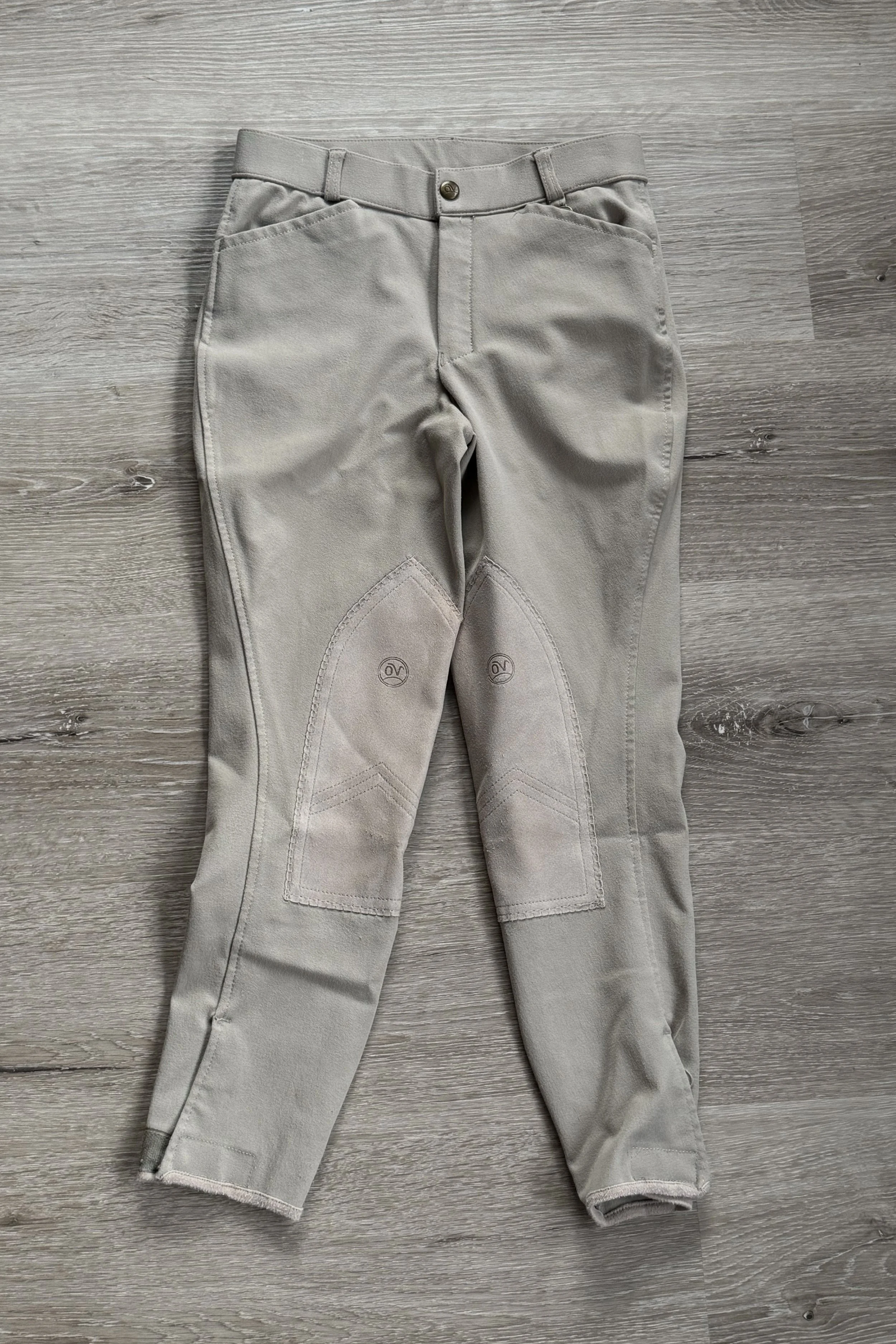 Ovation EuroWeave DX Suede Knee Patch Breech In Tan - Boy's 12