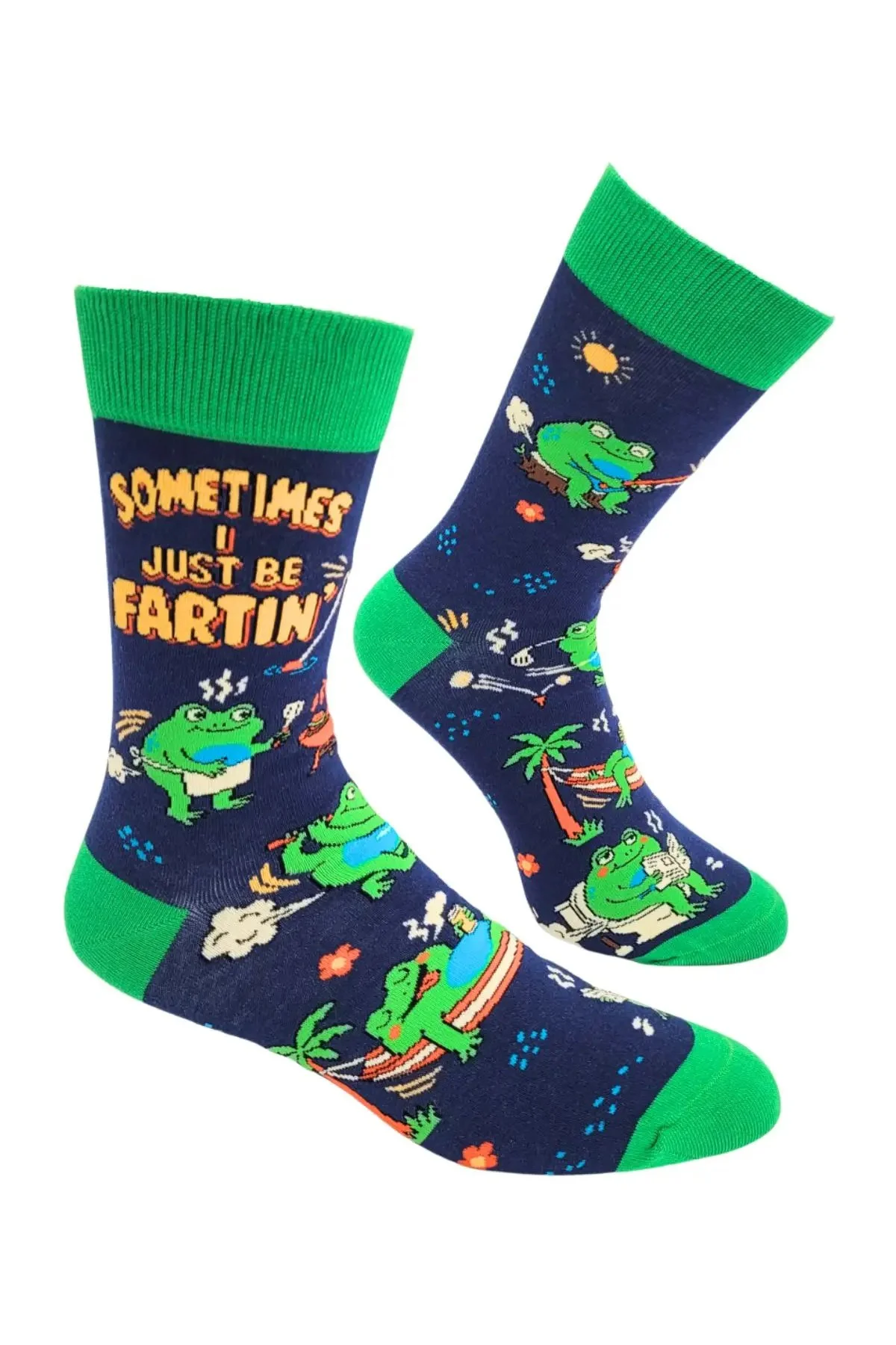 Fabdaz Sometimes I Just Be Fartin' Men's Novelty Crew Socks