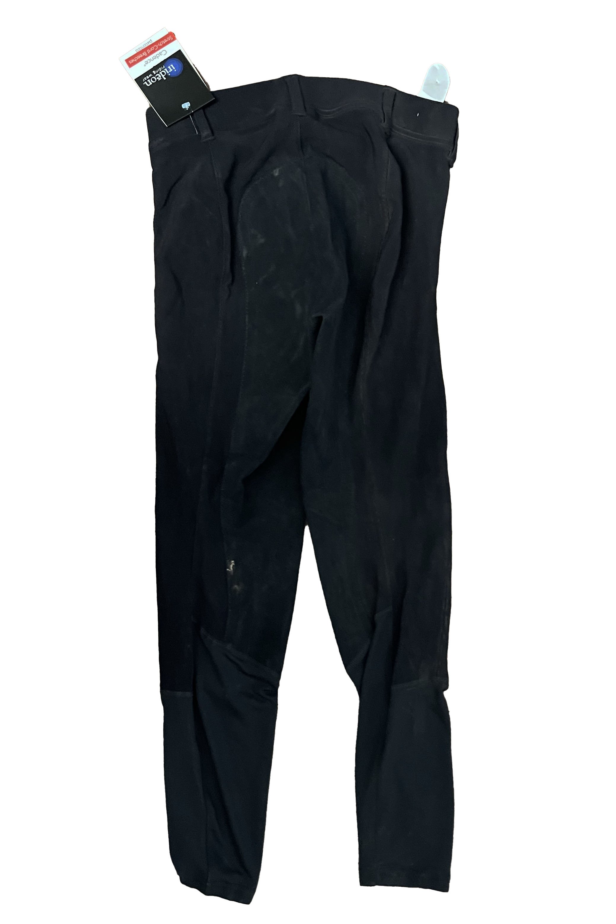 Irideon Cadence Ribbed Full Seat Tights In Black - Large - 2nd Round Equestrian