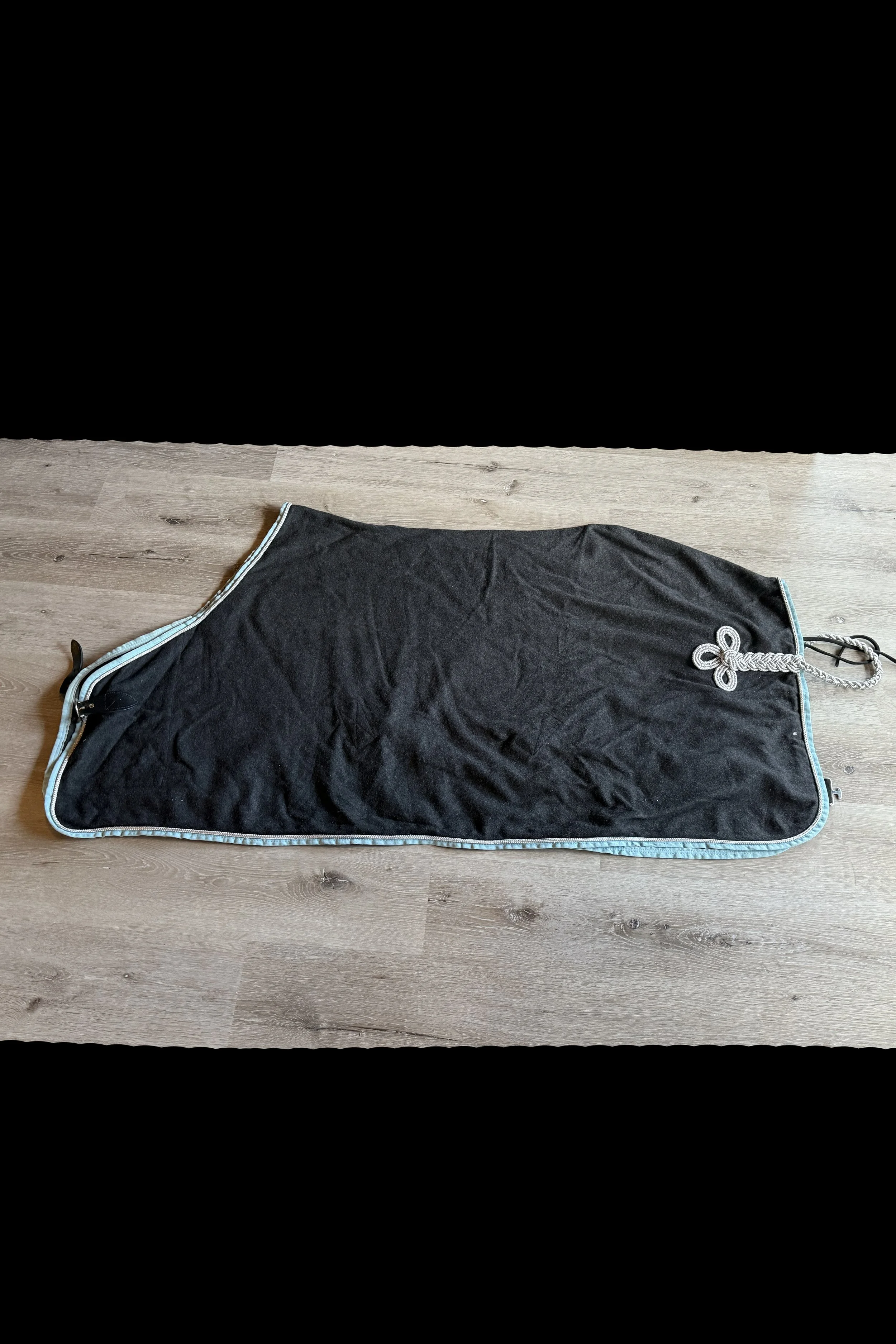 Centaur Wool Dress Cooler In Grey & Light Blue - Pony (60-62")